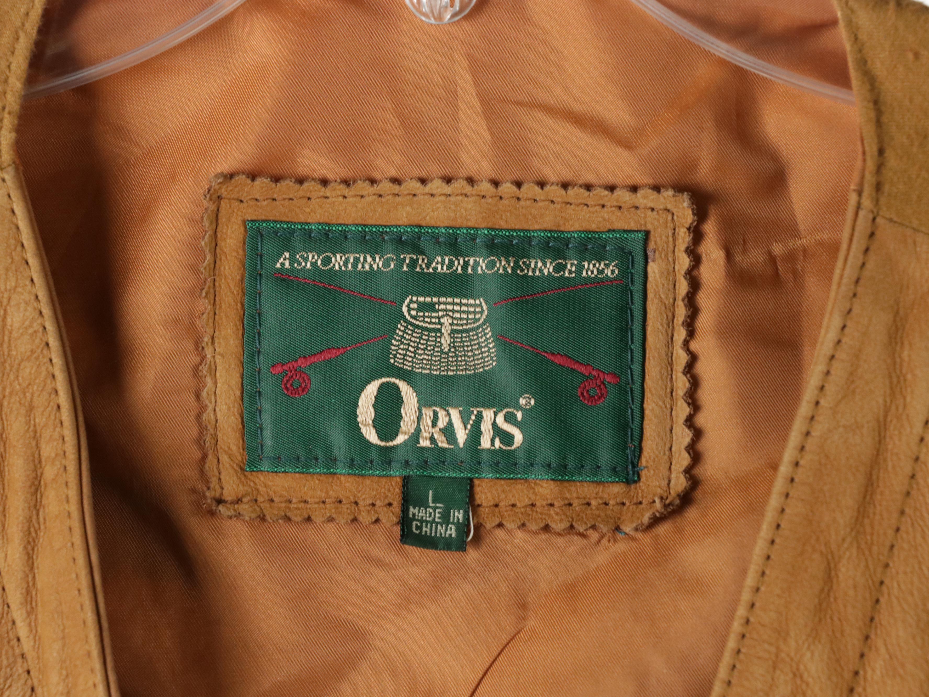 Men's Orvis Cow Hide Suede Utility Vest, Obermeyer Double Layer Coat, and More