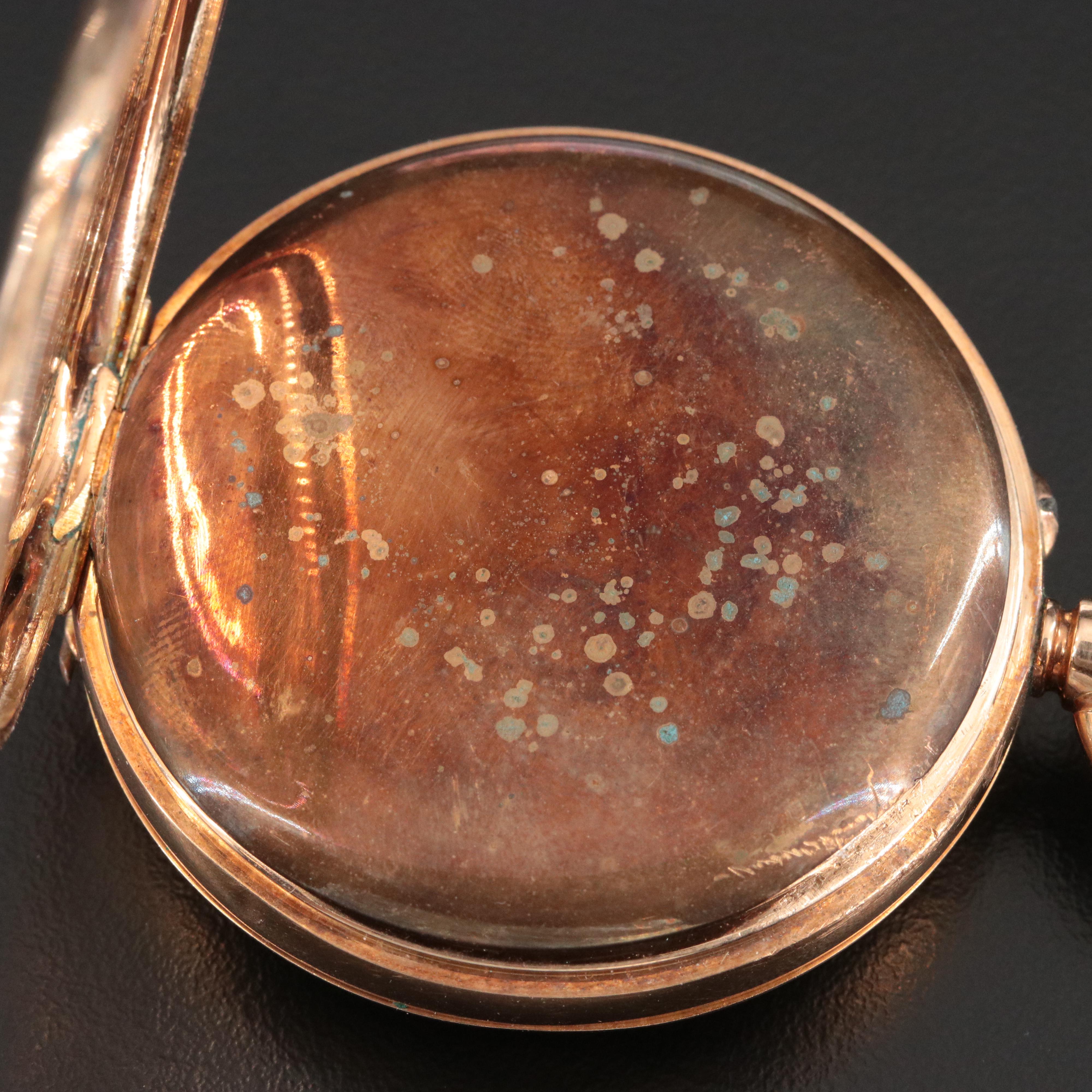 14K Half Hunter Pocket Watch