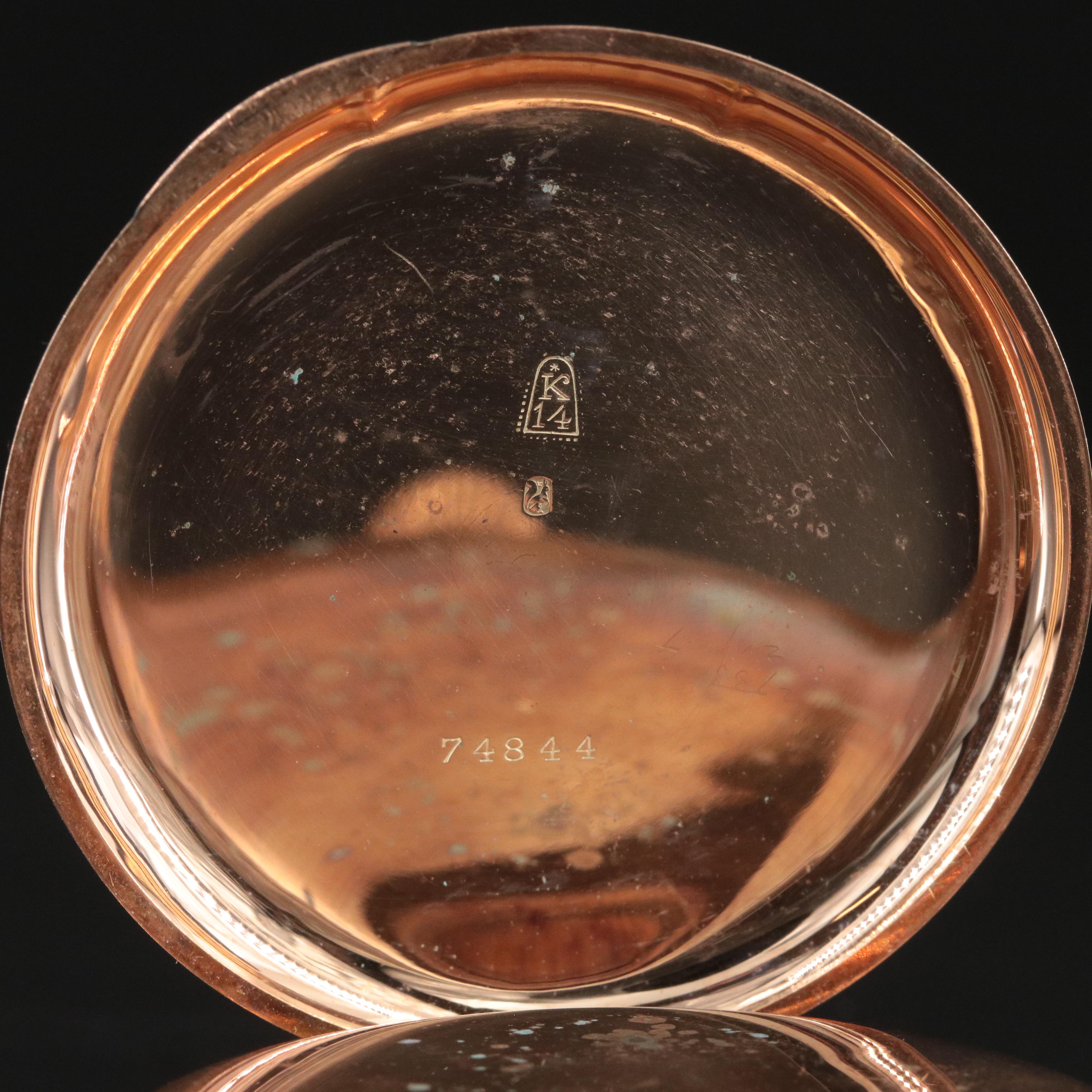 14K Half Hunter Pocket Watch