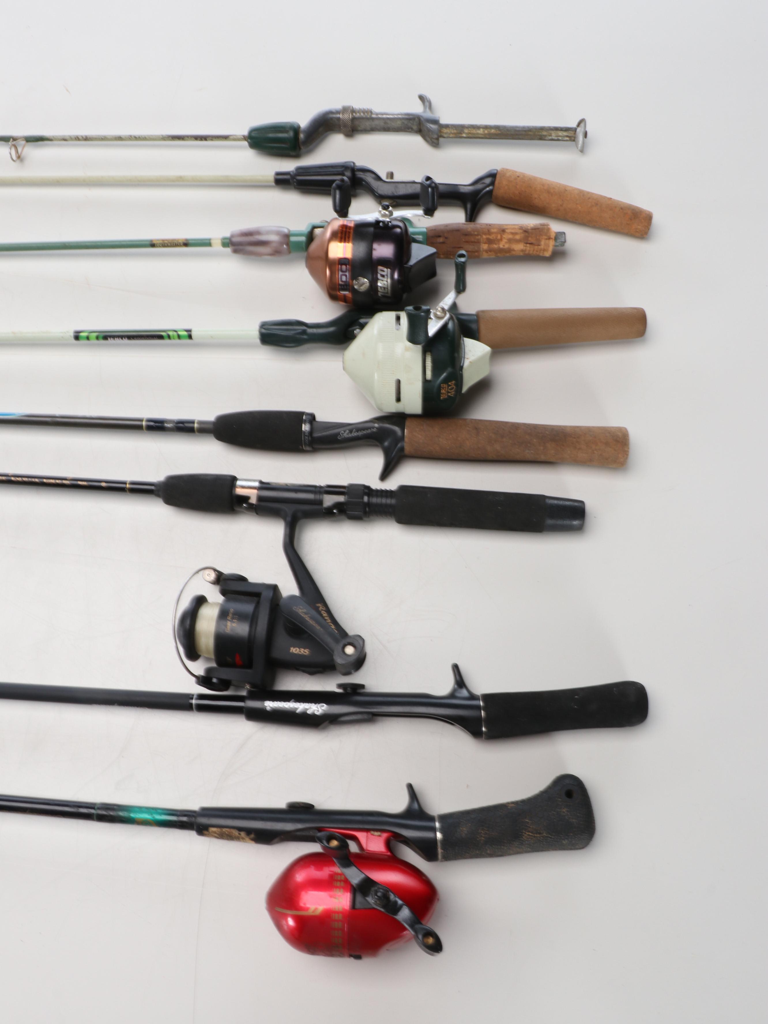 Fenwick 30 Tacklebox with Rods, Reels and Other Fishing Equipment