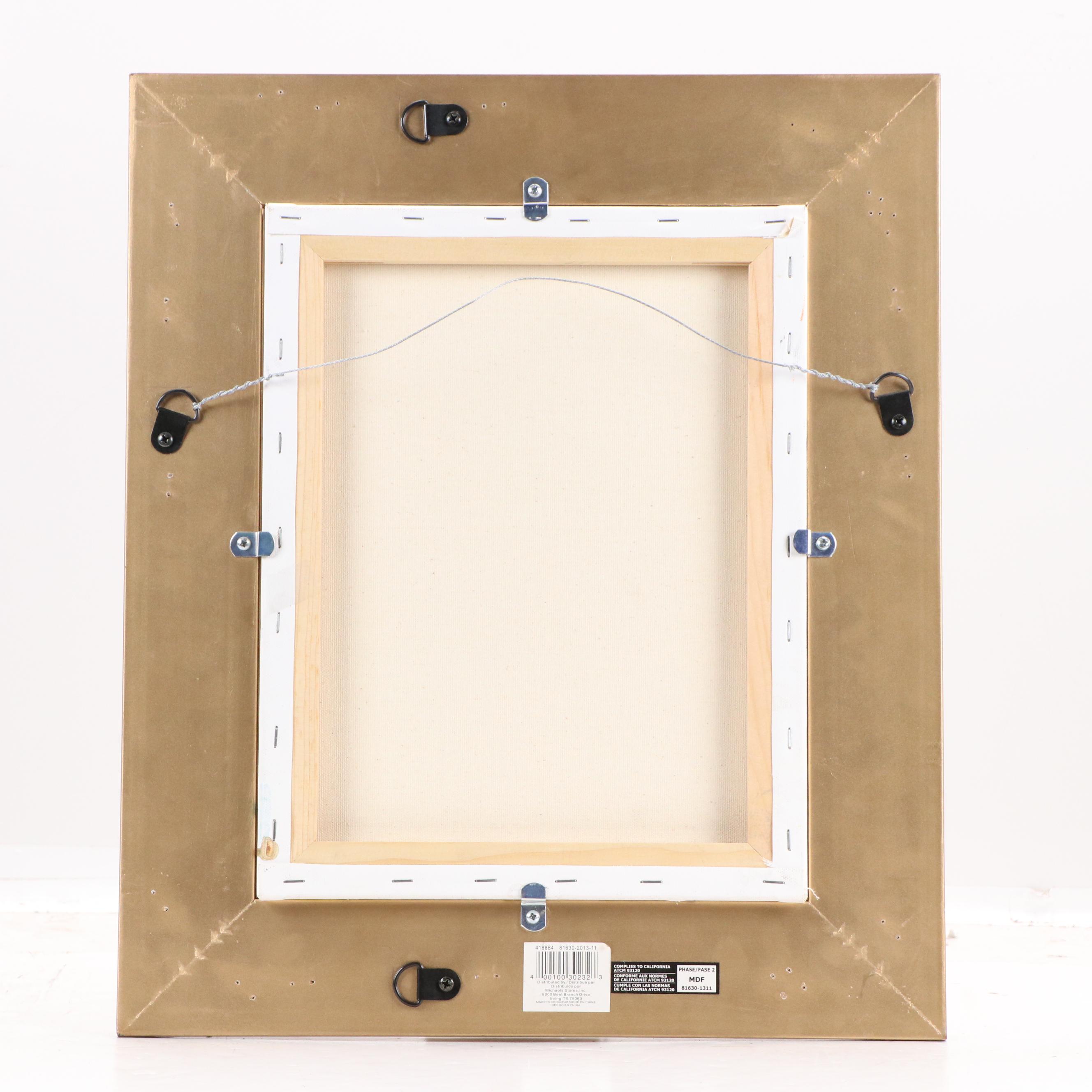 Oil Painting of Impressionistic Rainy Scene, 20th Century