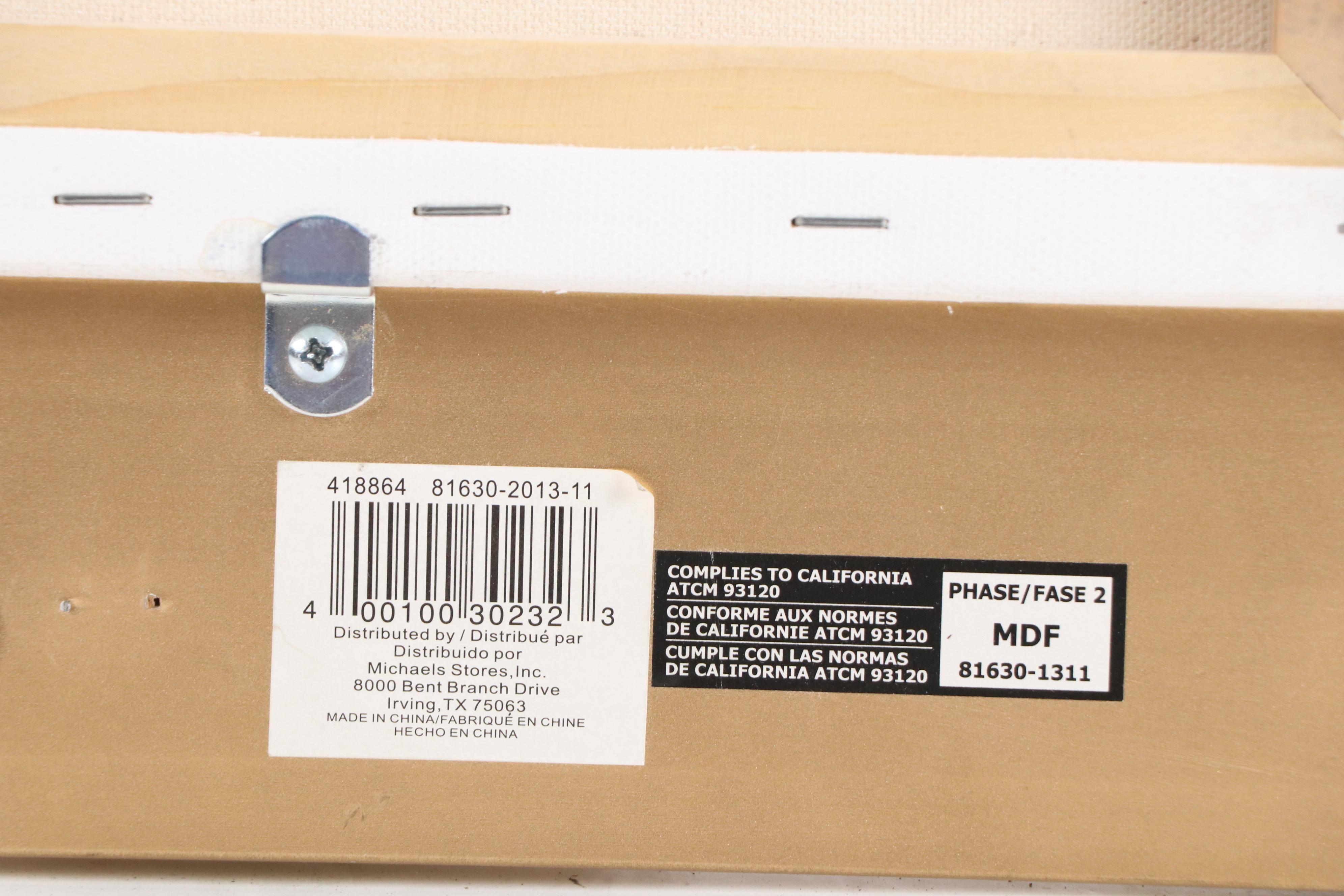 Oil Painting of Impressionistic Rainy Scene, 20th Century