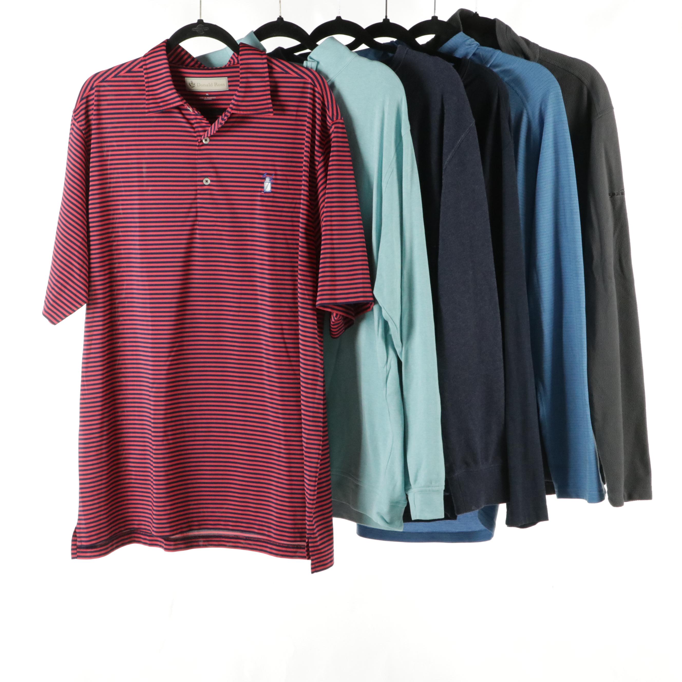 Men's Peter Millar and Eddie Bauer Quarter Zips, Donald Ross Polo Shirt & More