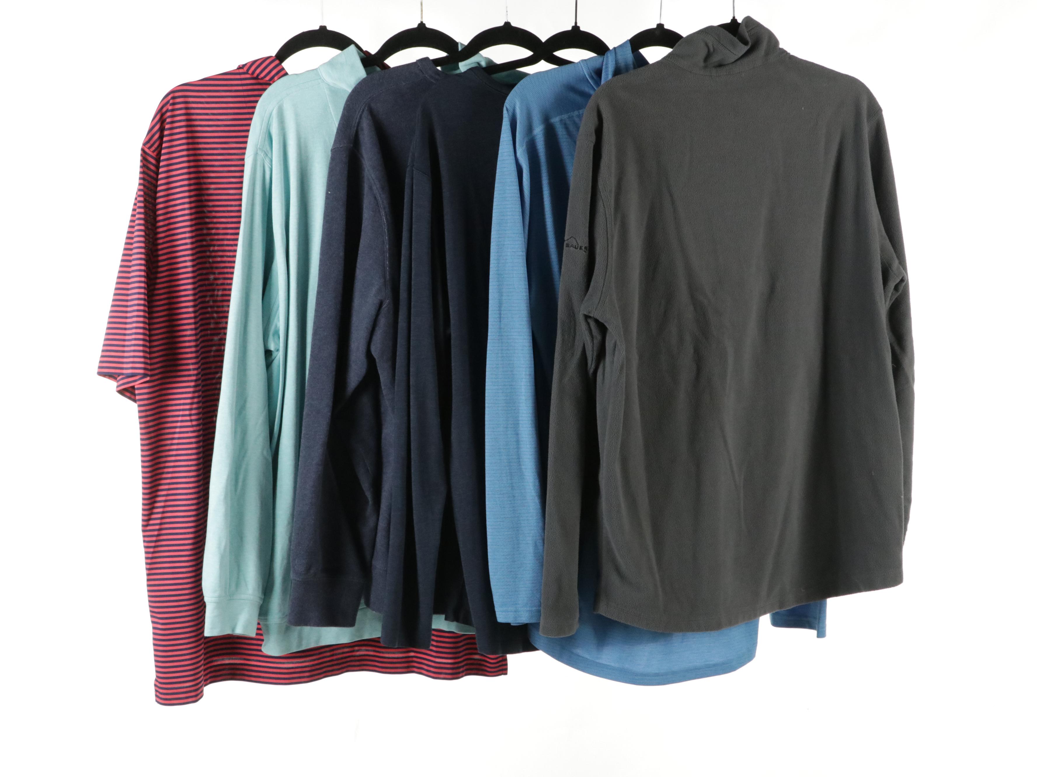 Men's Peter Millar and Eddie Bauer Quarter Zips, Donald Ross Polo Shirt & More