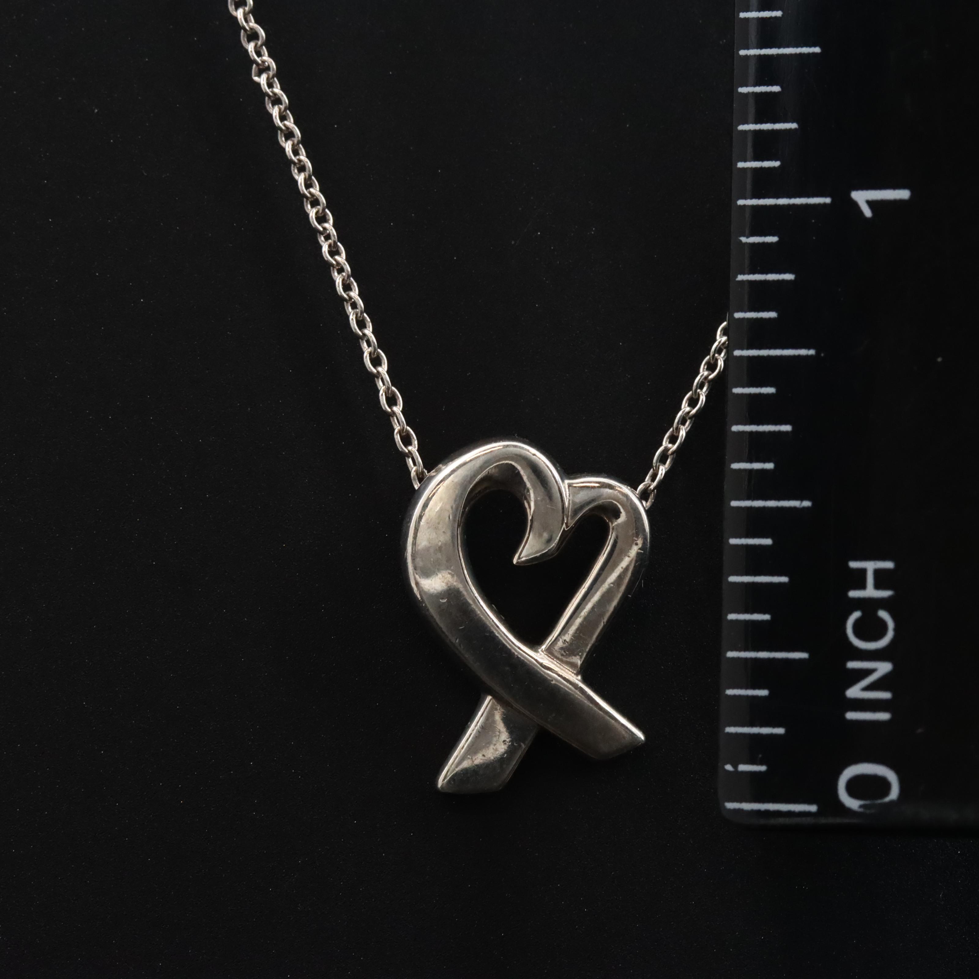 Paloma Picasso for Tiffany & Co. Loving Heart Sterling Necklace