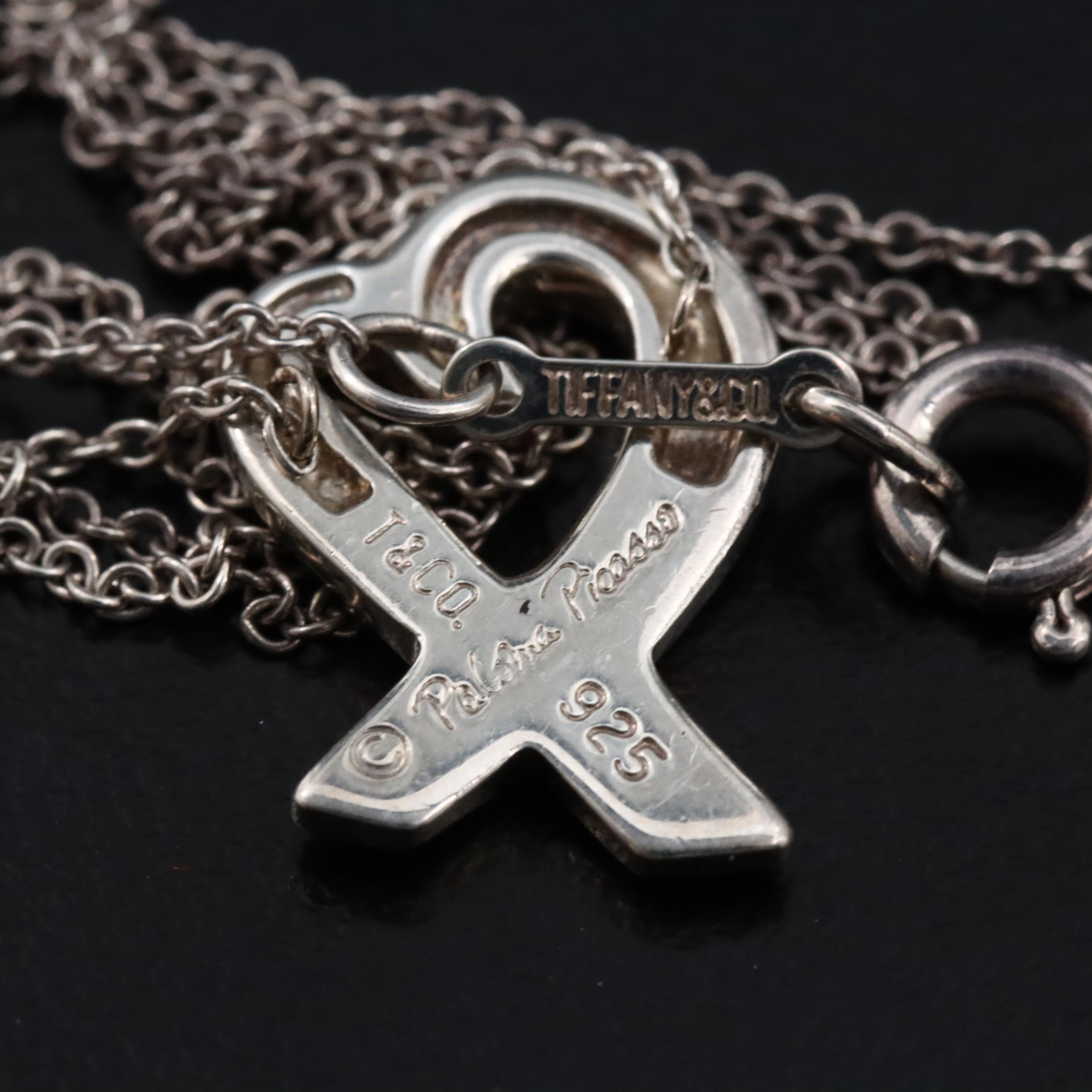 Paloma Picasso for Tiffany & Co. Loving Heart Sterling Necklace