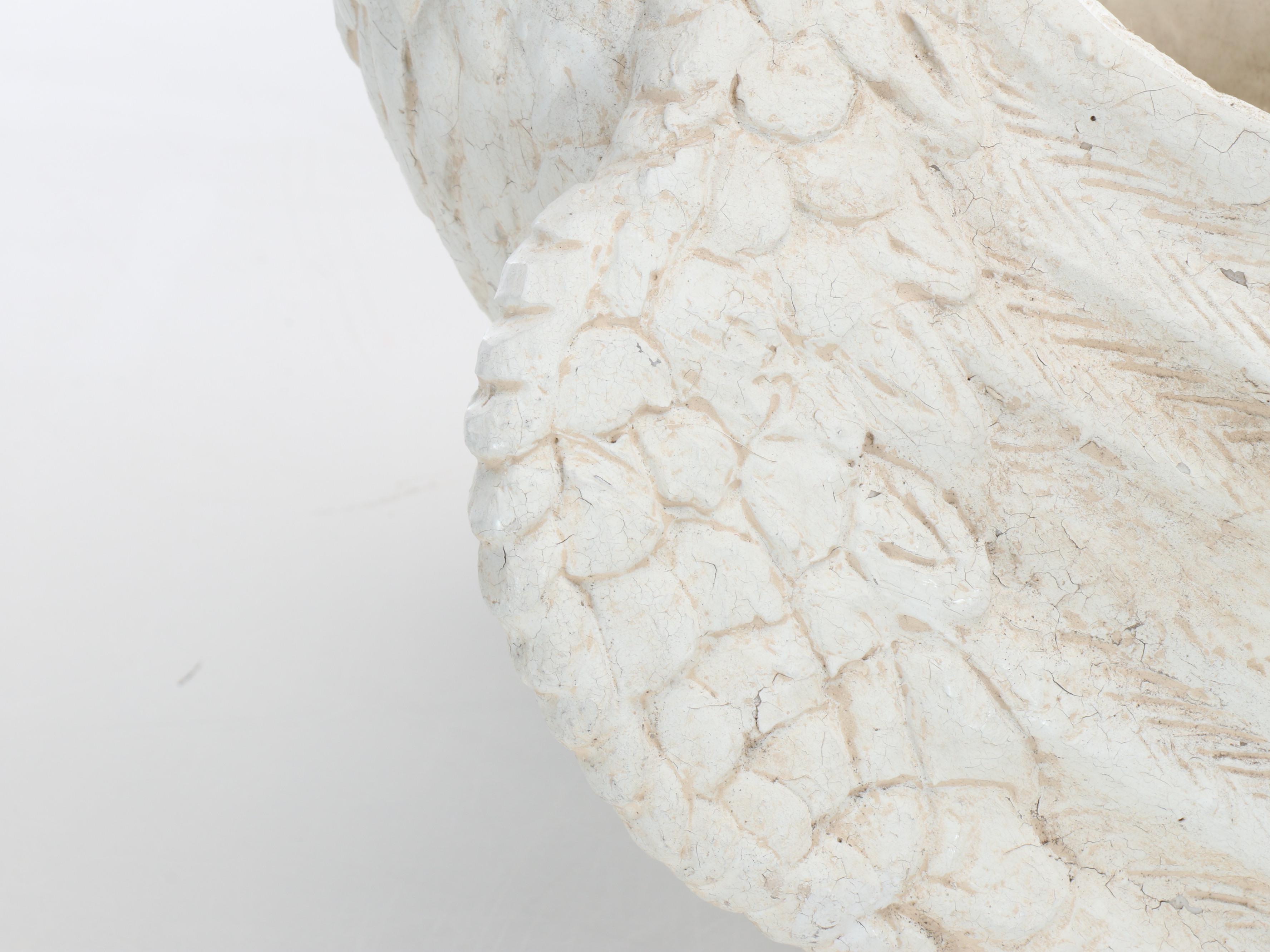 Farmhouse Style Double Rooster Head Ceramic Planter