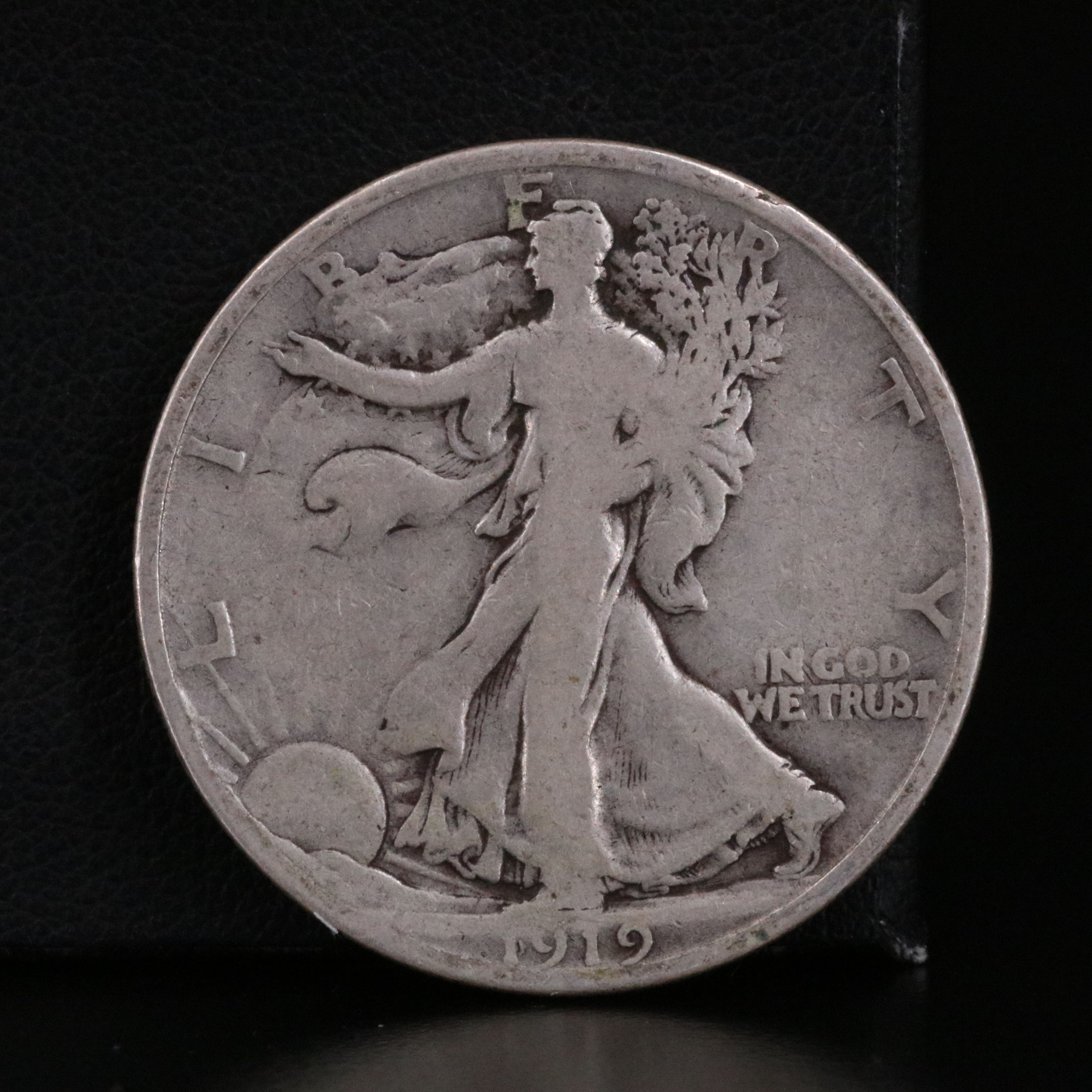Three Different 1919 Walking Liberty Half Dollars