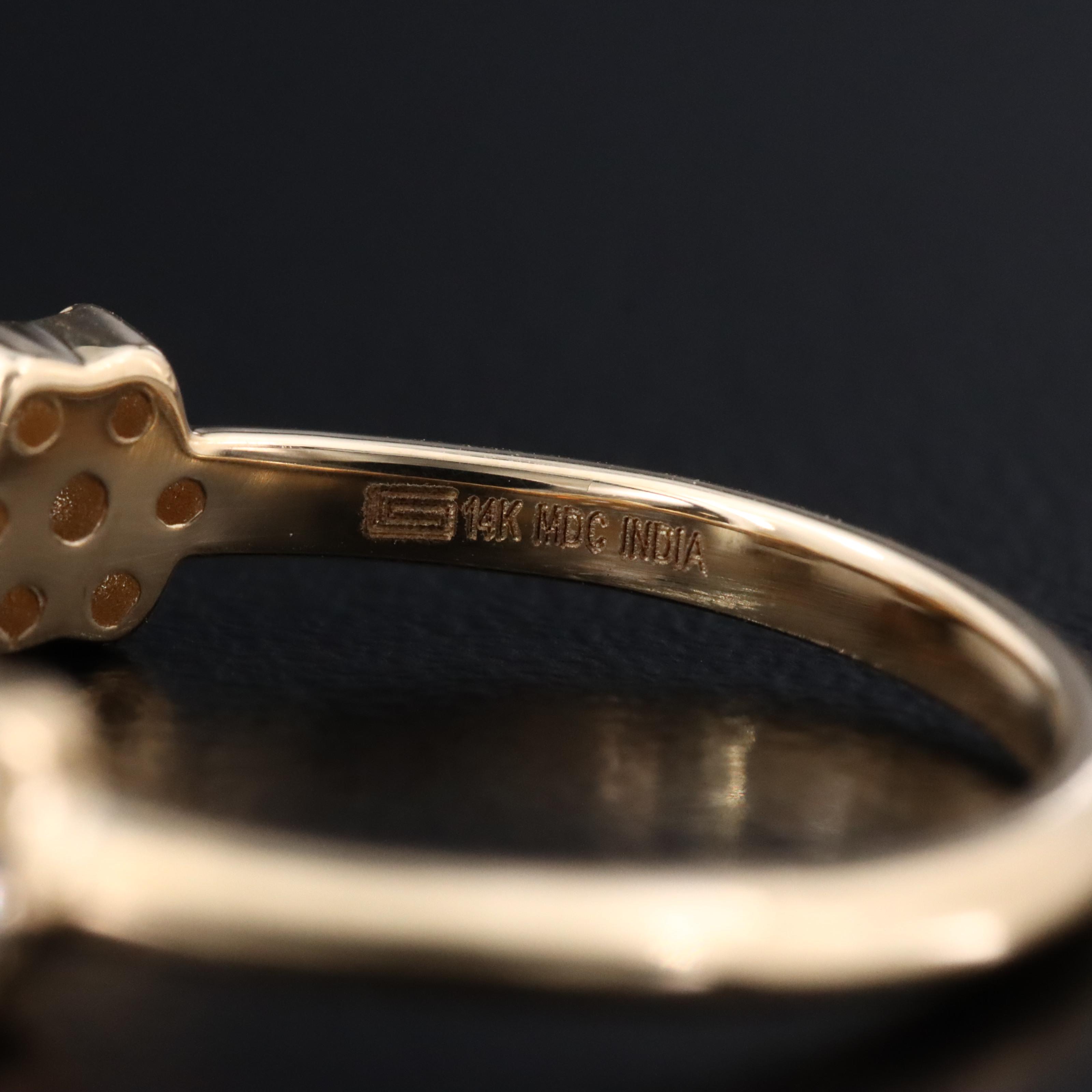 14K 0.26 CTW Diamond Ring