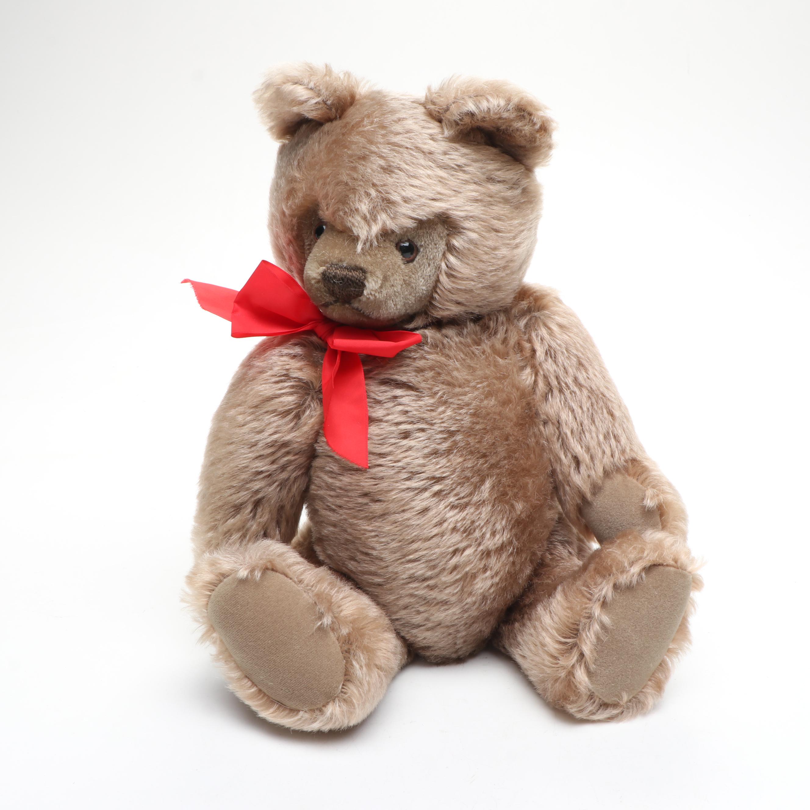 Vintage Steiff Teddy Bear and Other Mohair Dog