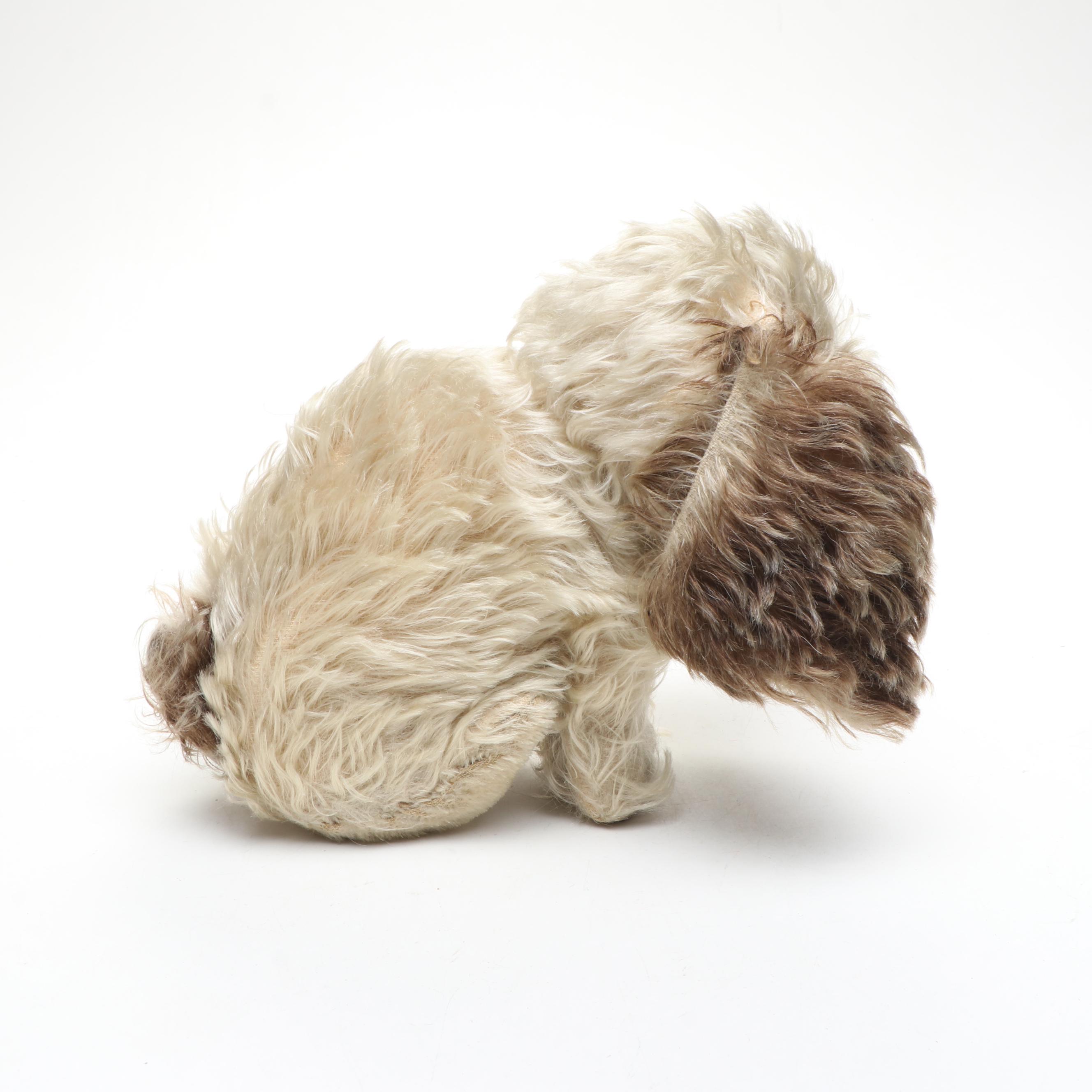 Vintage Steiff Teddy Bear and Other Mohair Dog