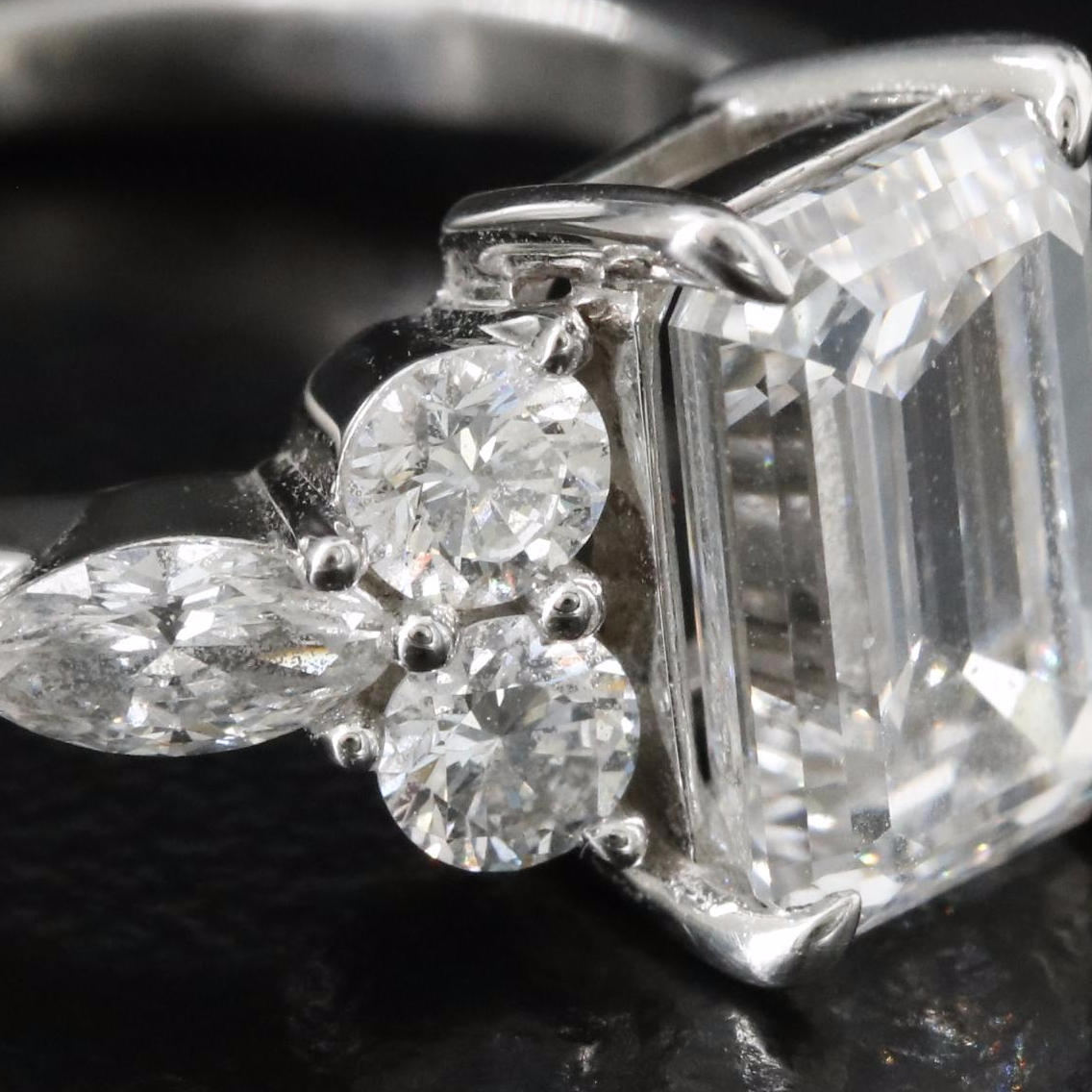 14K 3.43 CTW Lab Grown Diamond Ring