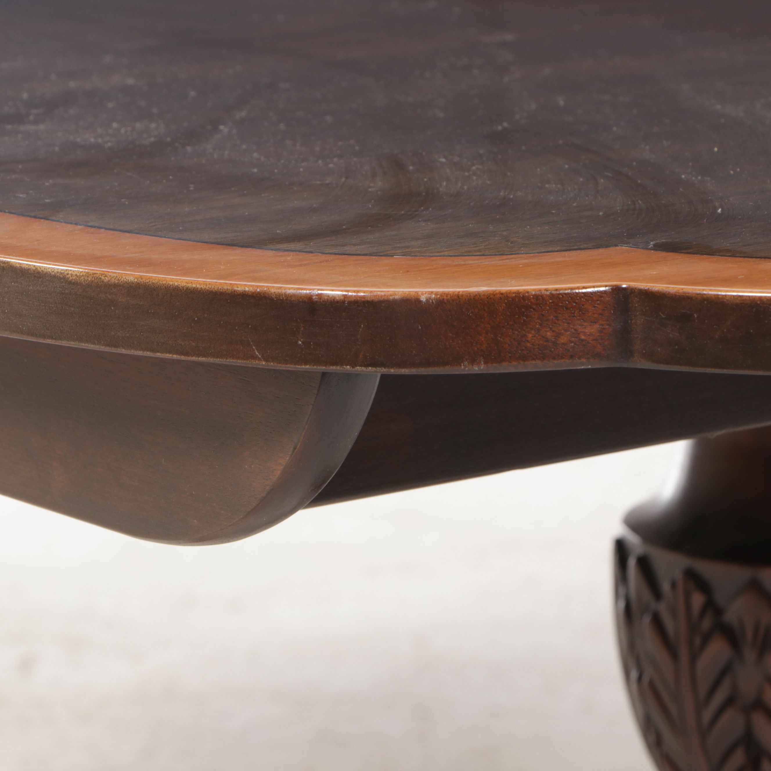 Stickley Georgian Style Mahogany Dining Table and Eight Maitland-Smith Chairs