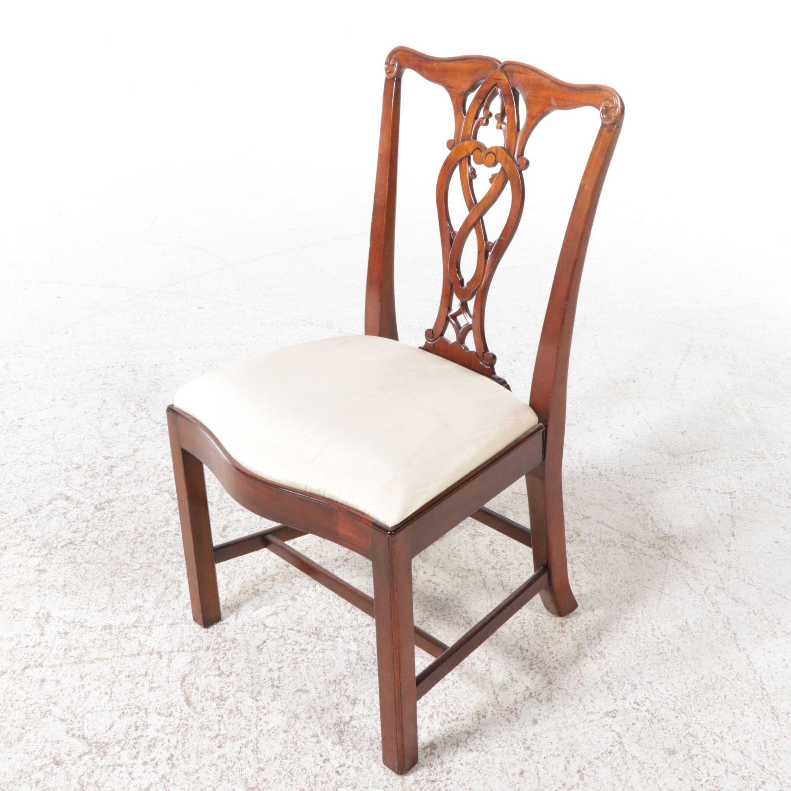 Stickley Georgian Style Mahogany Dining Table and Eight Maitland-Smith Chairs