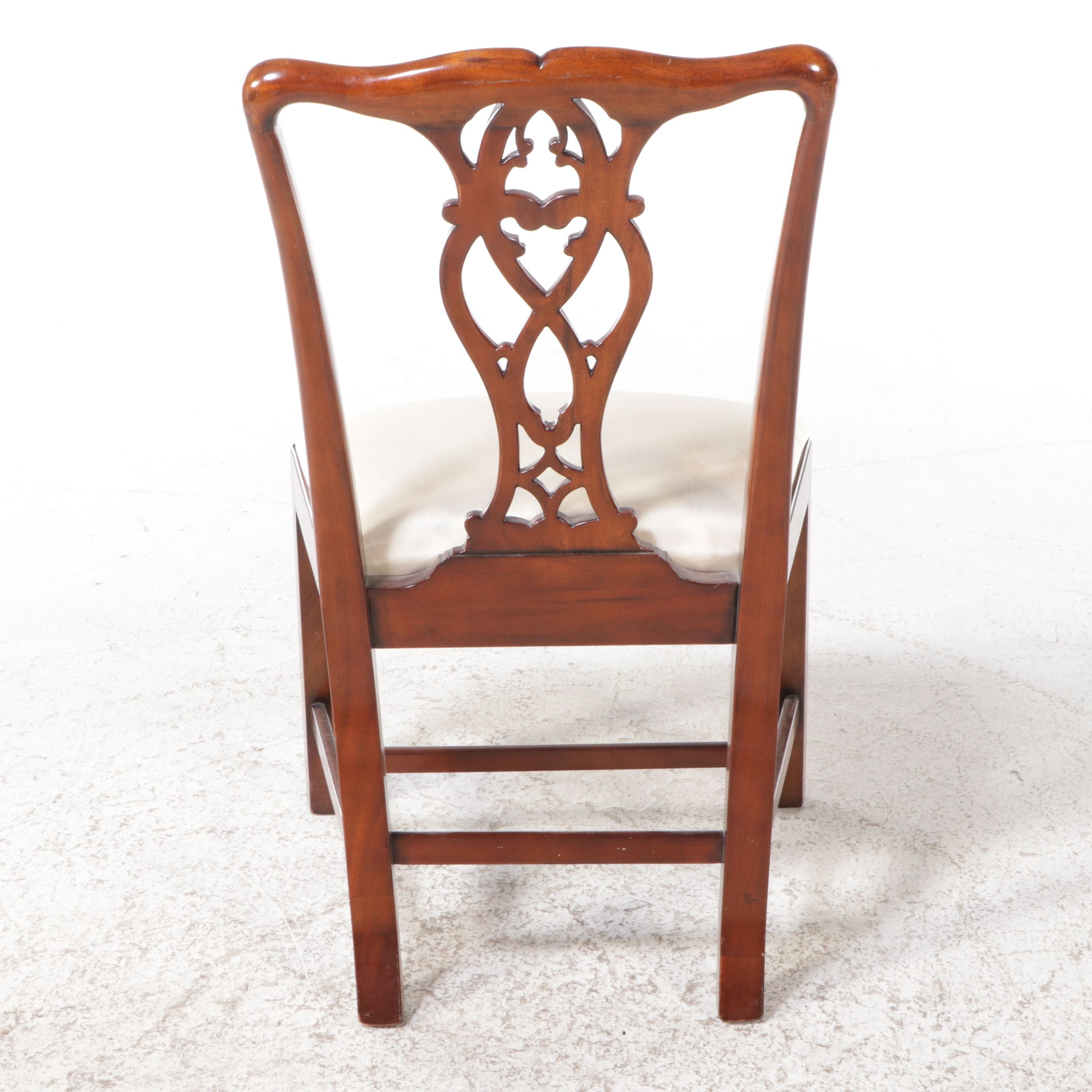 Stickley Georgian Style Mahogany Dining Table and Eight Maitland-Smith Chairs