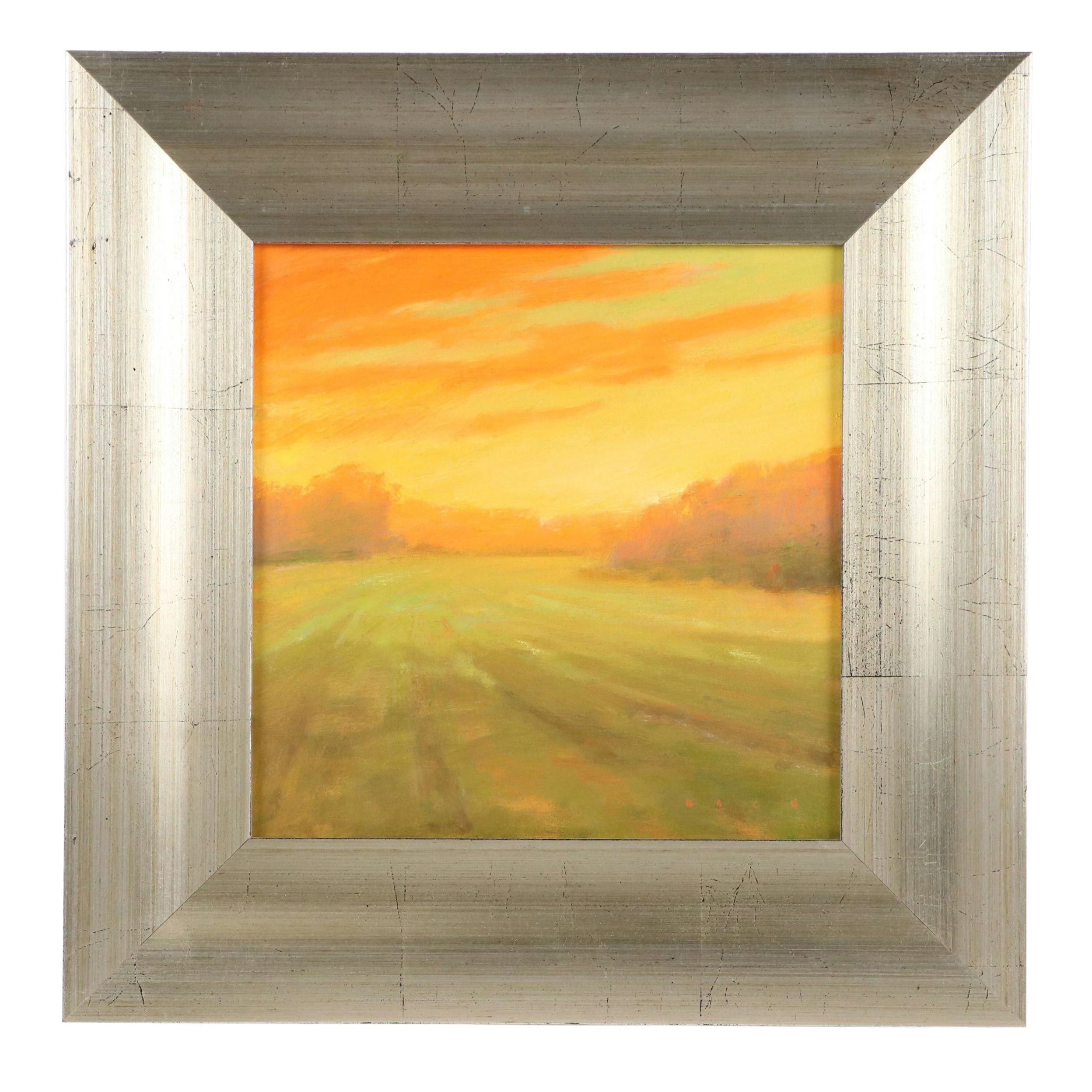 Stephen Bach Oil Painting "Gilded Sunrise," 2004