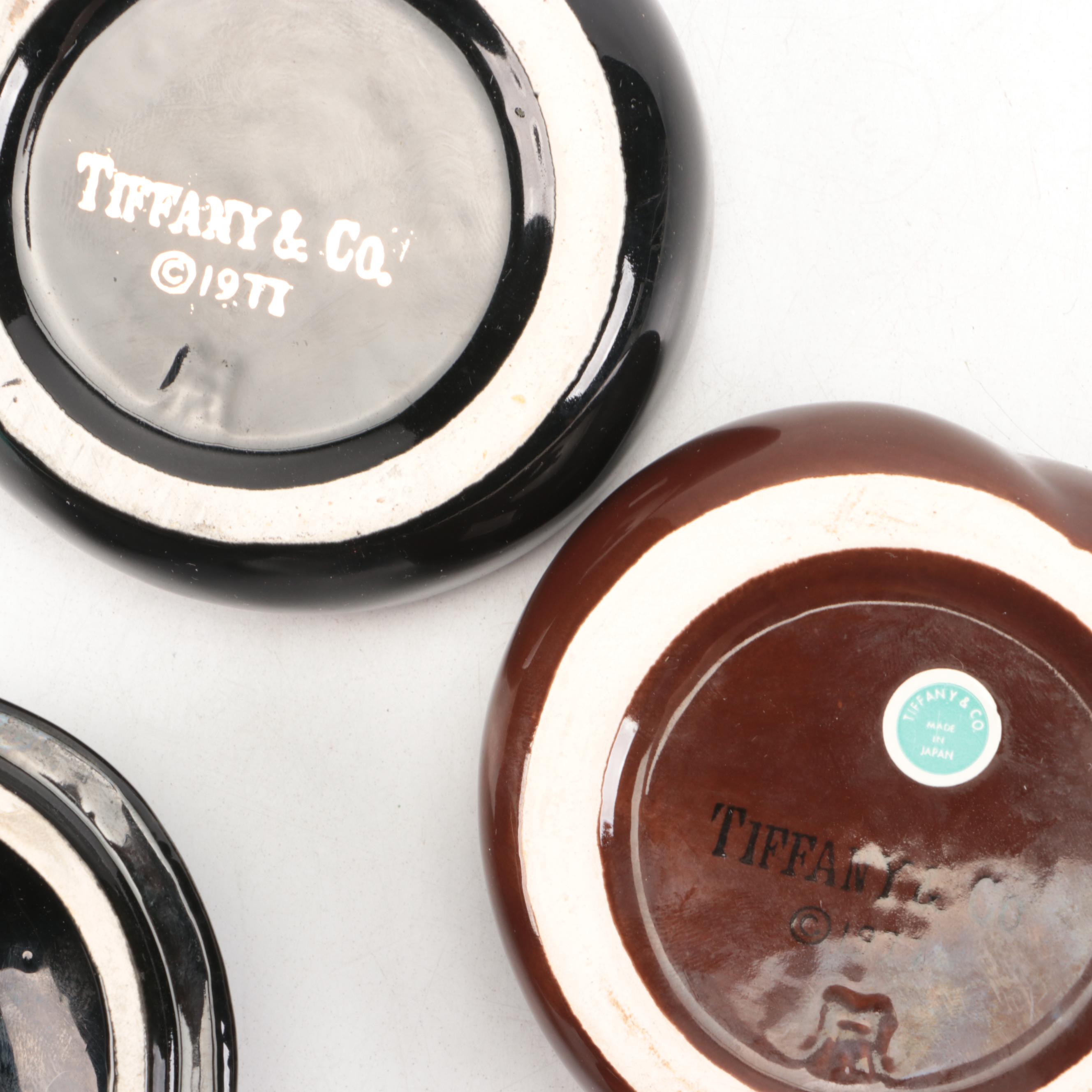 Tiffany & Co. Porcelain Sleeping Cat Boxes, 1970s