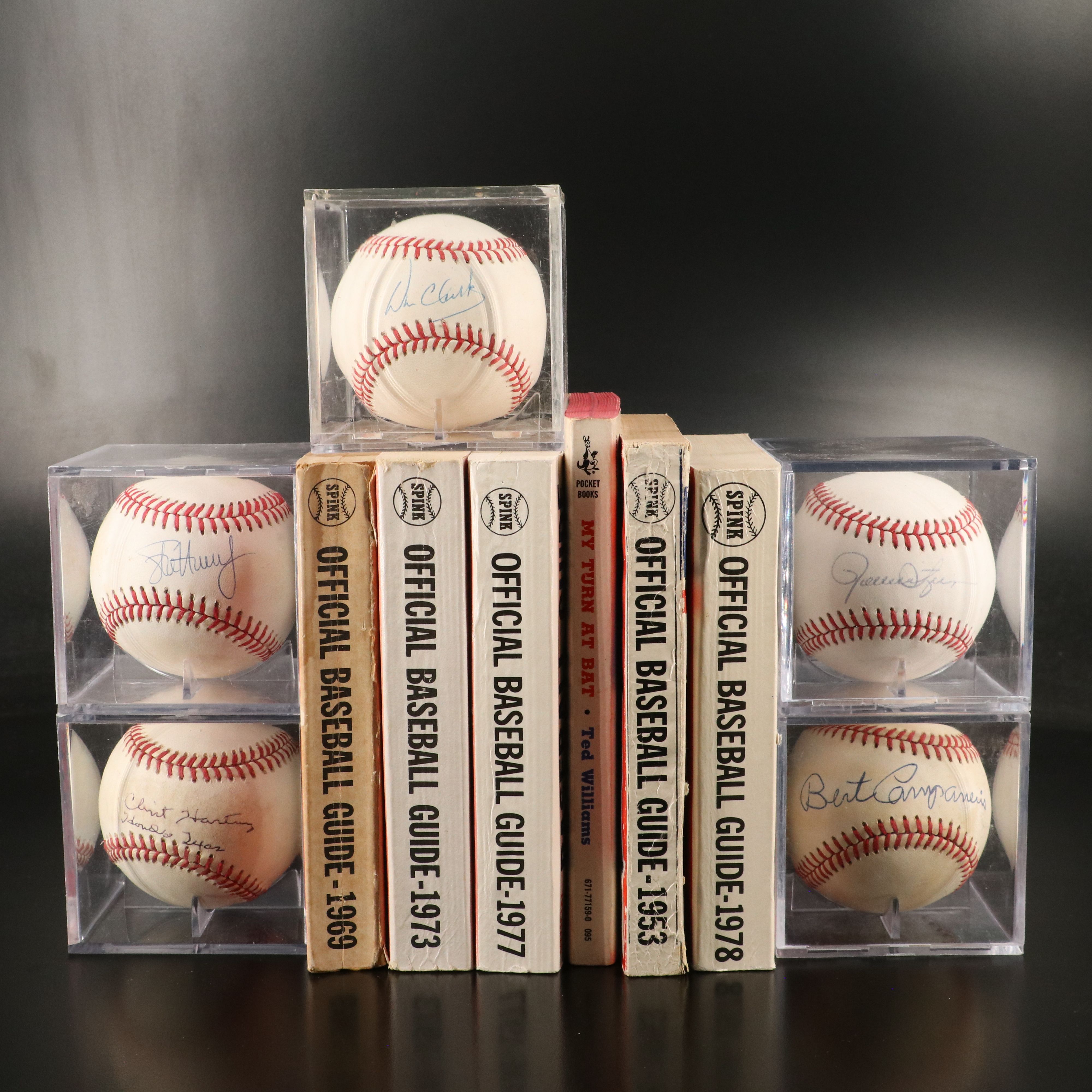 Rollie Fingers and Will Clark Signed Baseballs with Baseball Guides and More