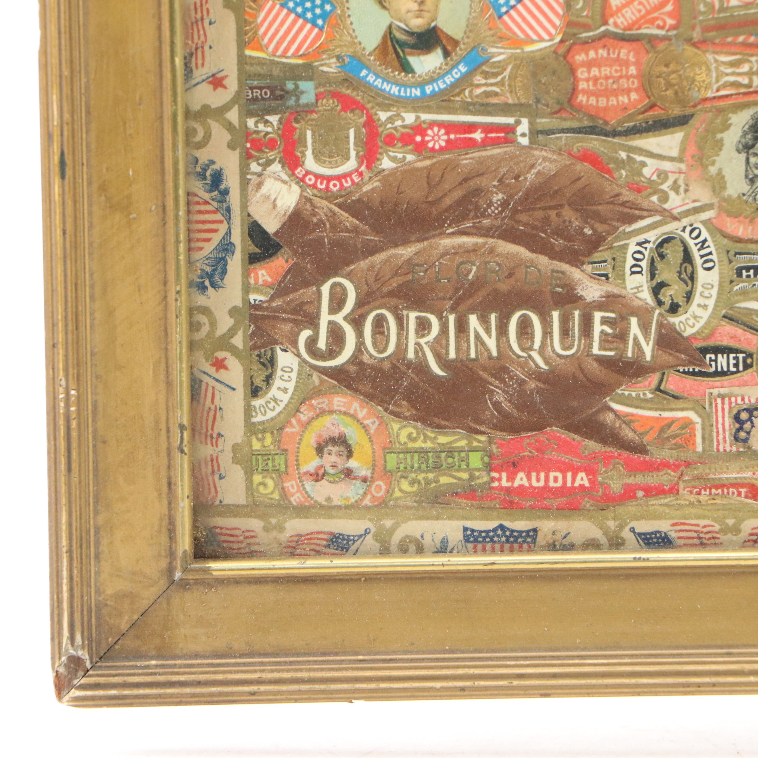 Americana and Cigar Label Collages, Early 20th Century