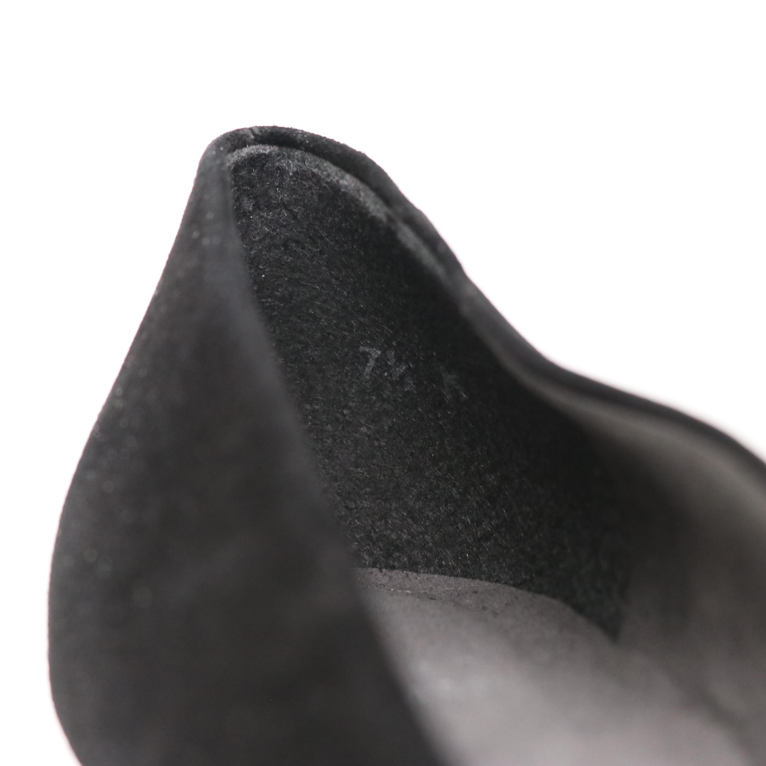 Stuart Weitzman Black Suede "Chicpump," Silver Matte Lamé "Brace" Heels in Boxes