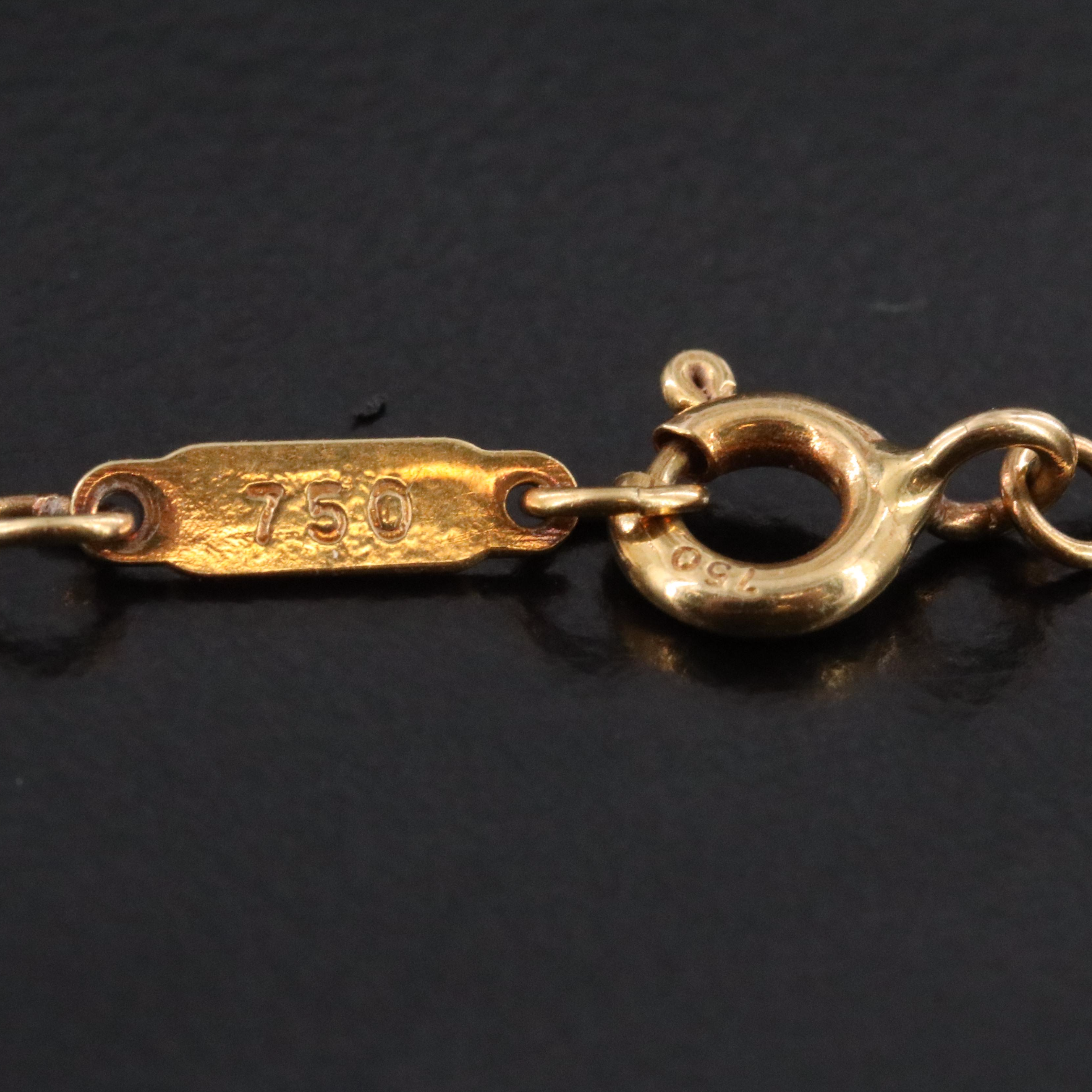 Tiffany & Co. 18K Rhodolite Garnet and Diamond Necklace