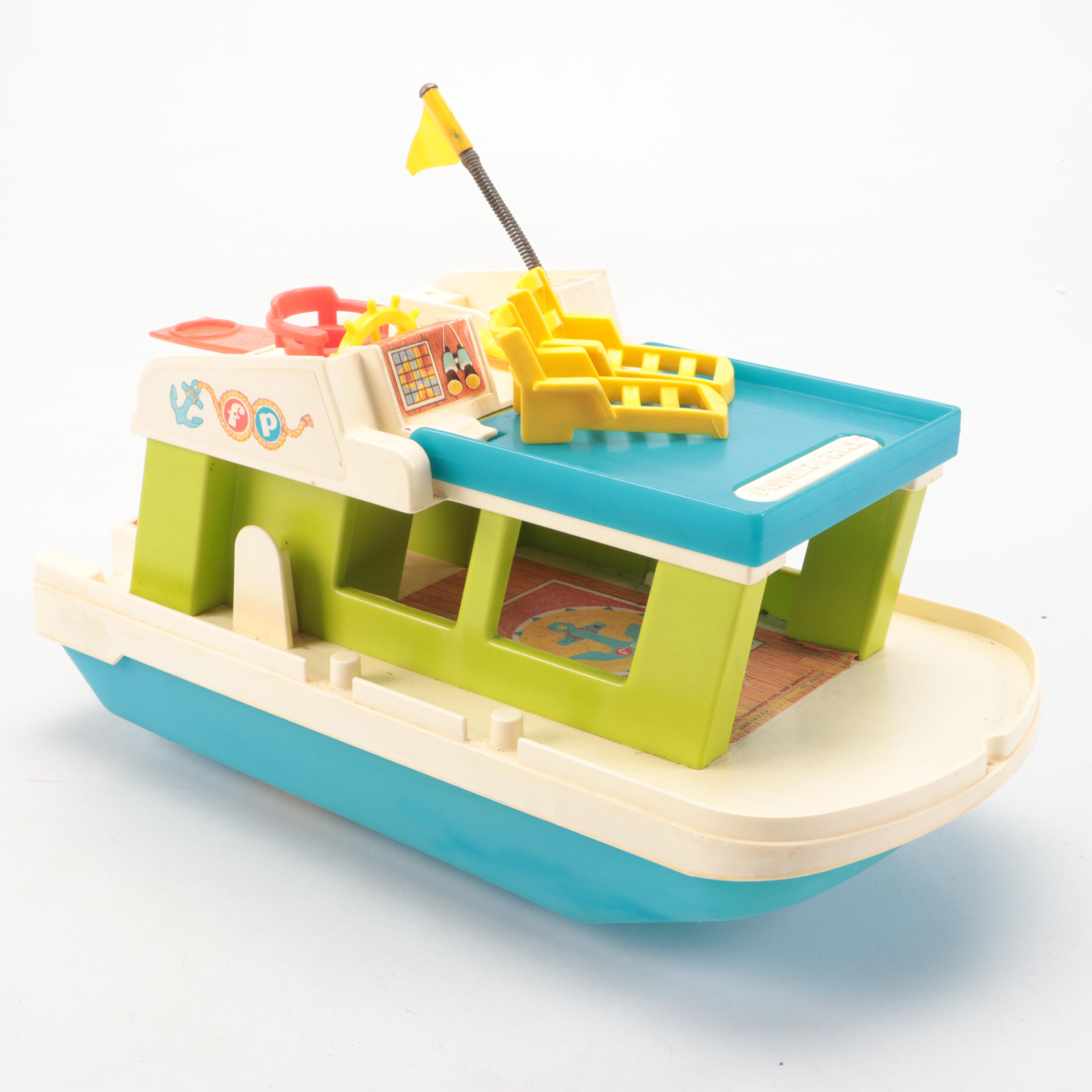 Vintage Fisher-Price Houseboat and Lift & Load Depot Toys
