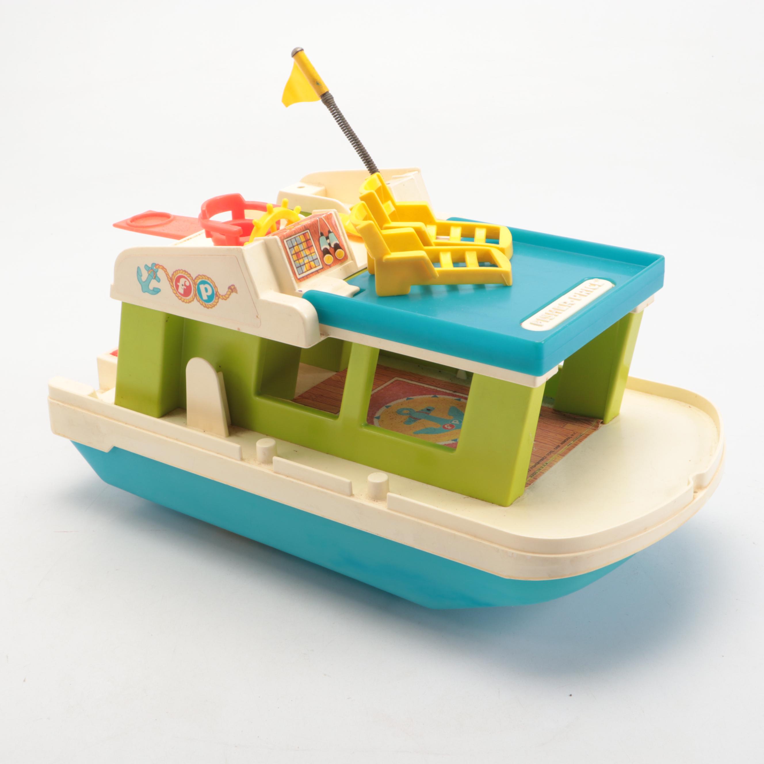 Vintage Fisher-Price Houseboat and Lift & Load Depot Toys