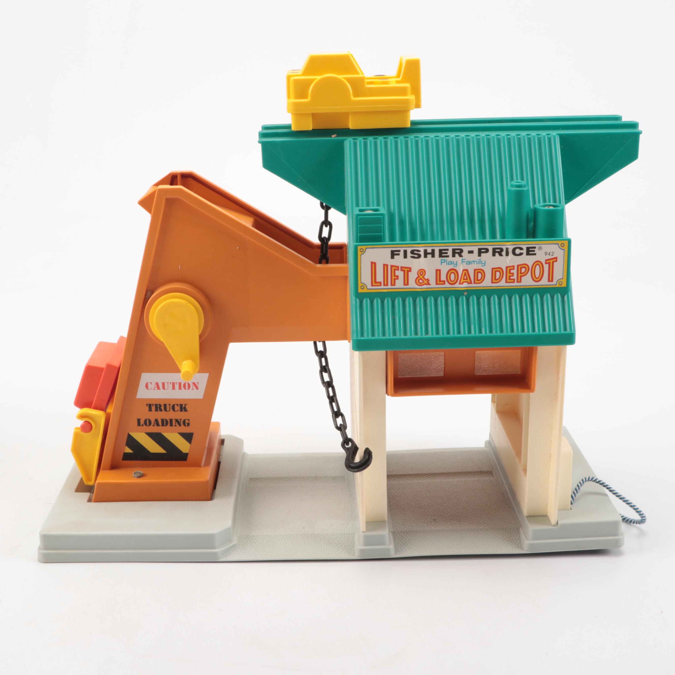 Vintage Fisher-Price Houseboat and Lift & Load Depot Toys