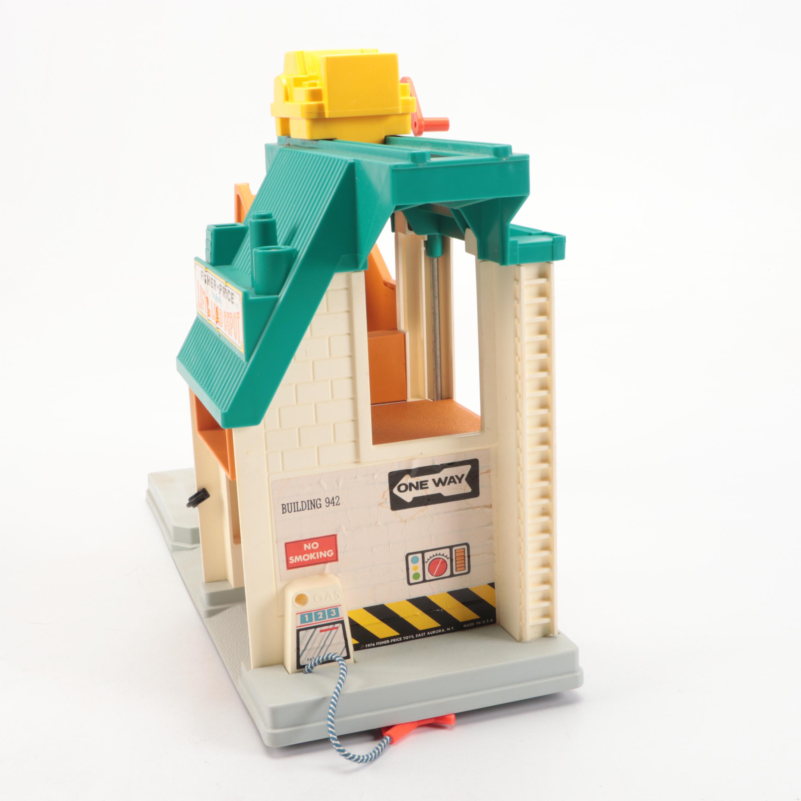 Vintage Fisher-Price Houseboat and Lift & Load Depot Toys