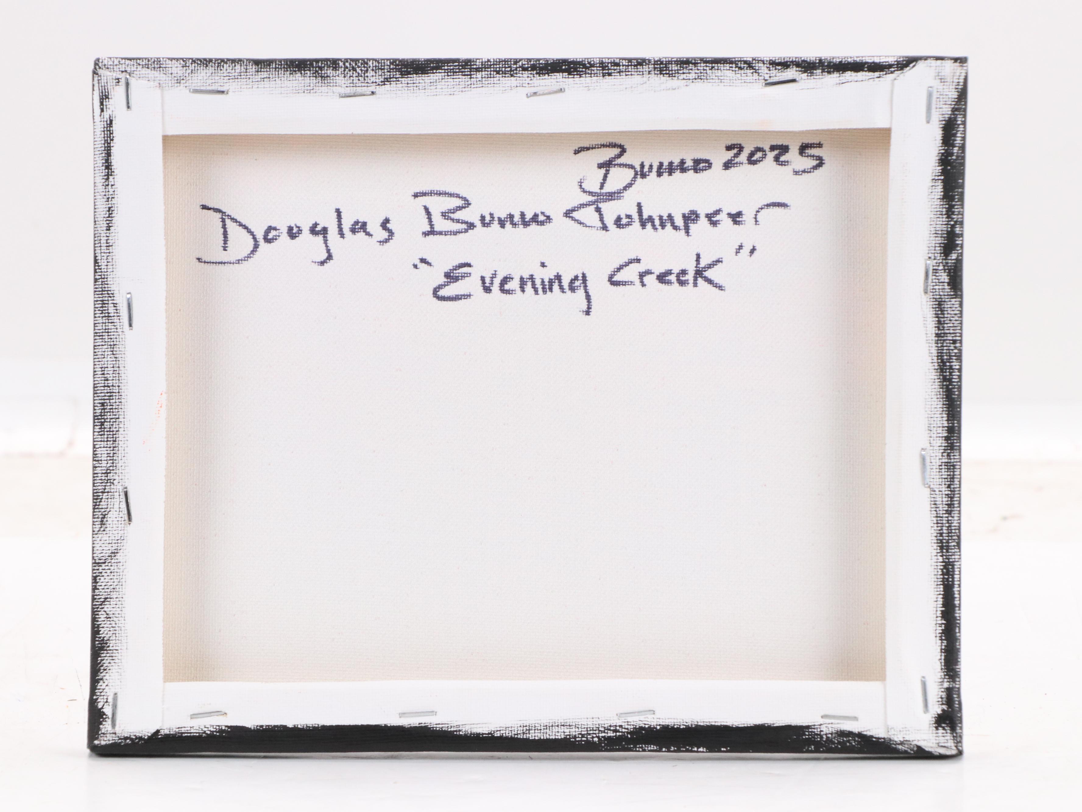 Doug "Bumo" Johnpeer Sunset Landscape Oil Painting "Evening Creek," 2025