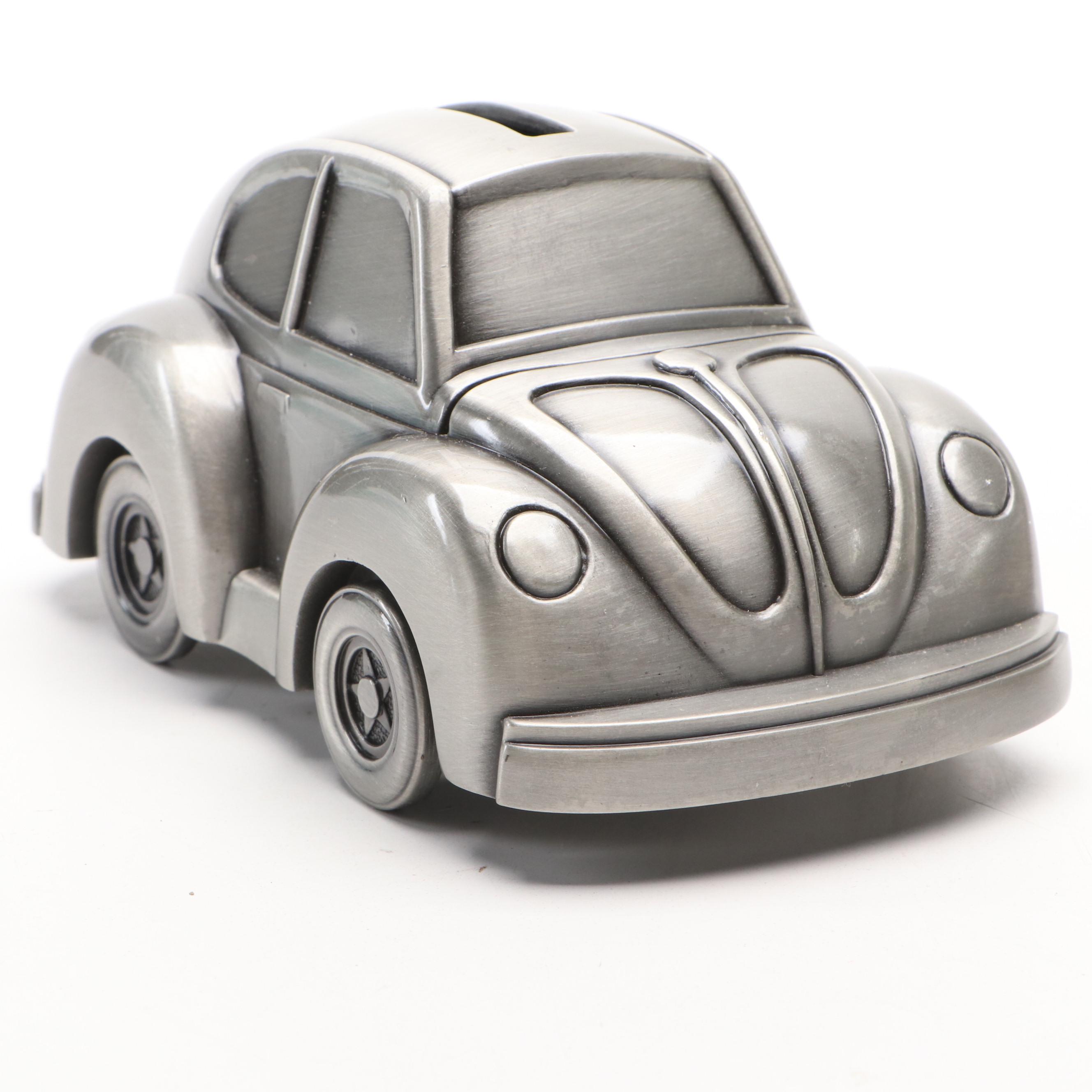 Brushed Metal Frog, Car and Owl Banks