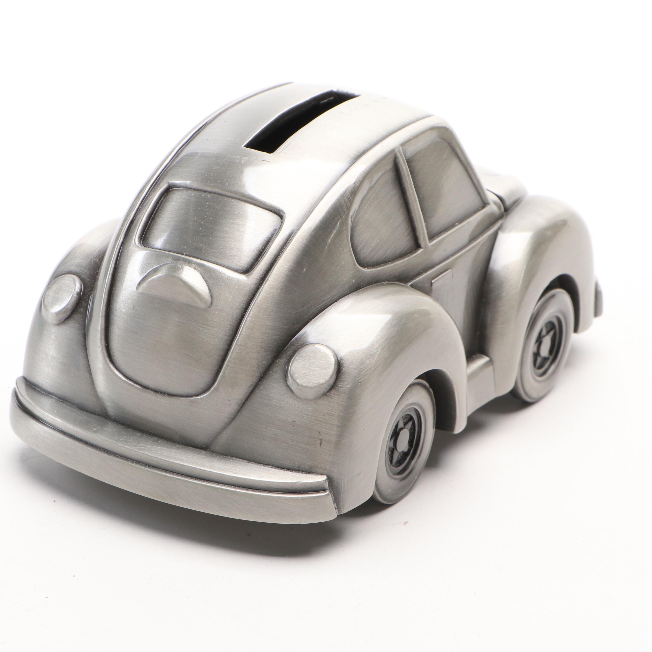 Brushed Metal Frog, Car and Owl Banks