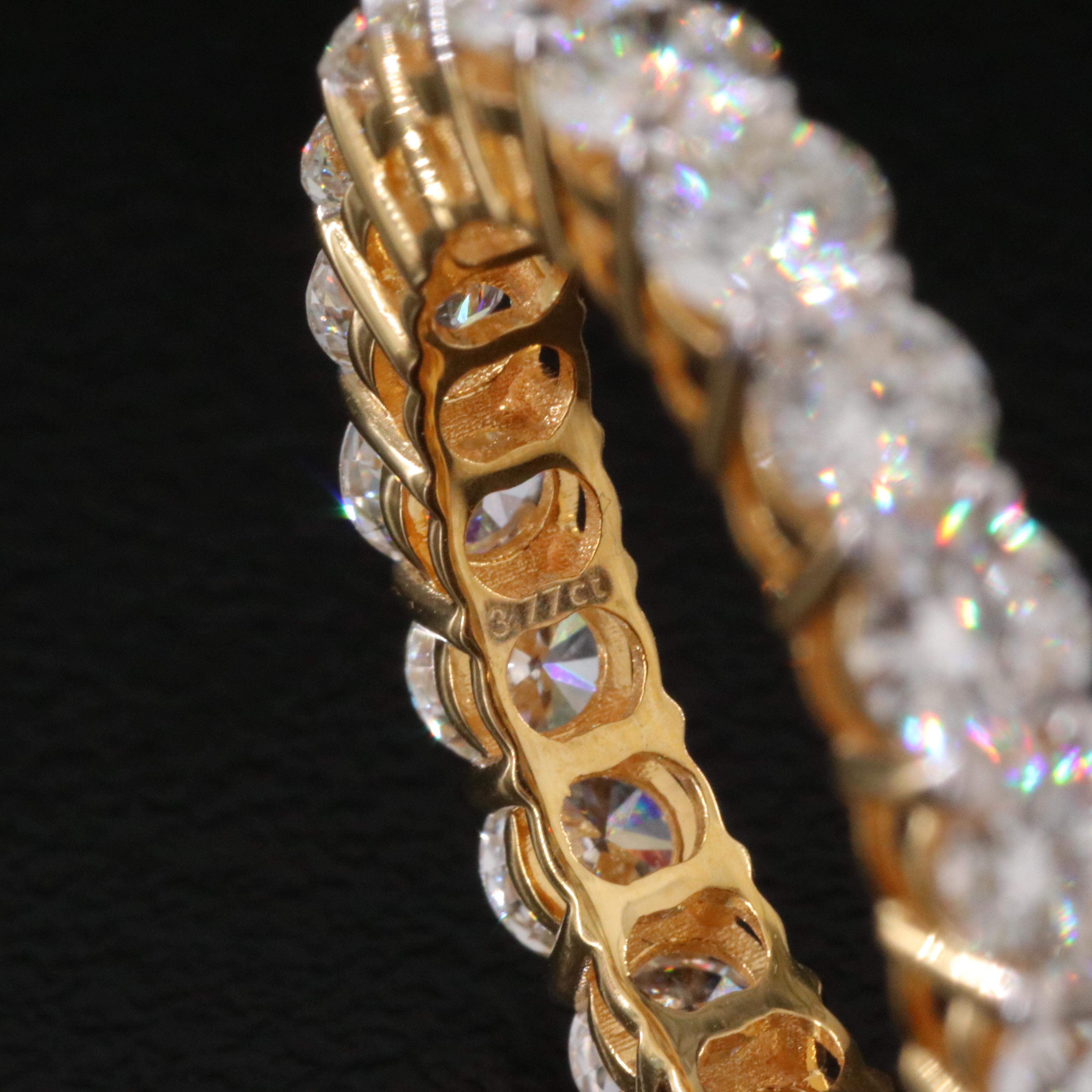 18K 3.77 CTW Diamond Eternity Band with GIA Report