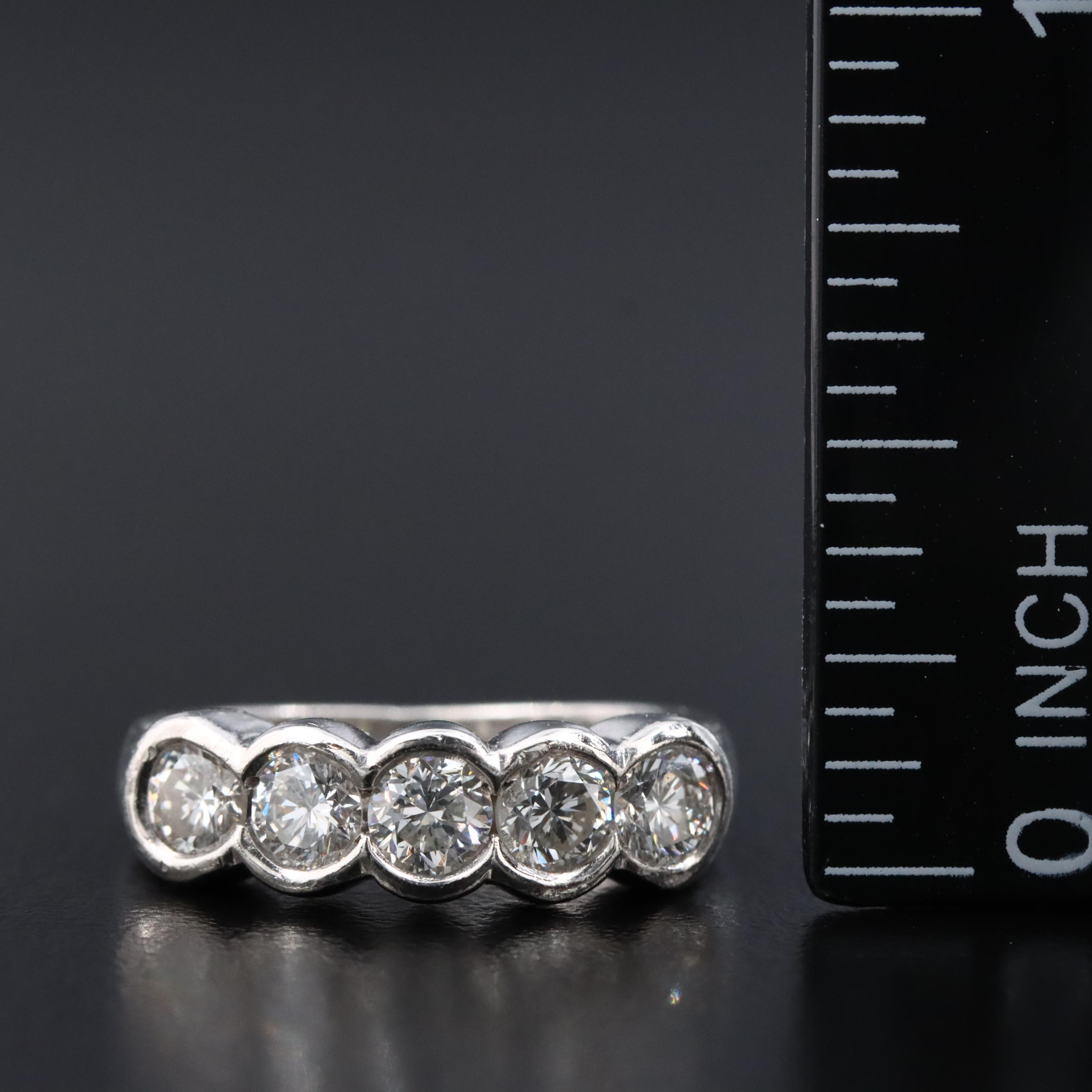 Platinum 0.85 CTW Diamond Ring