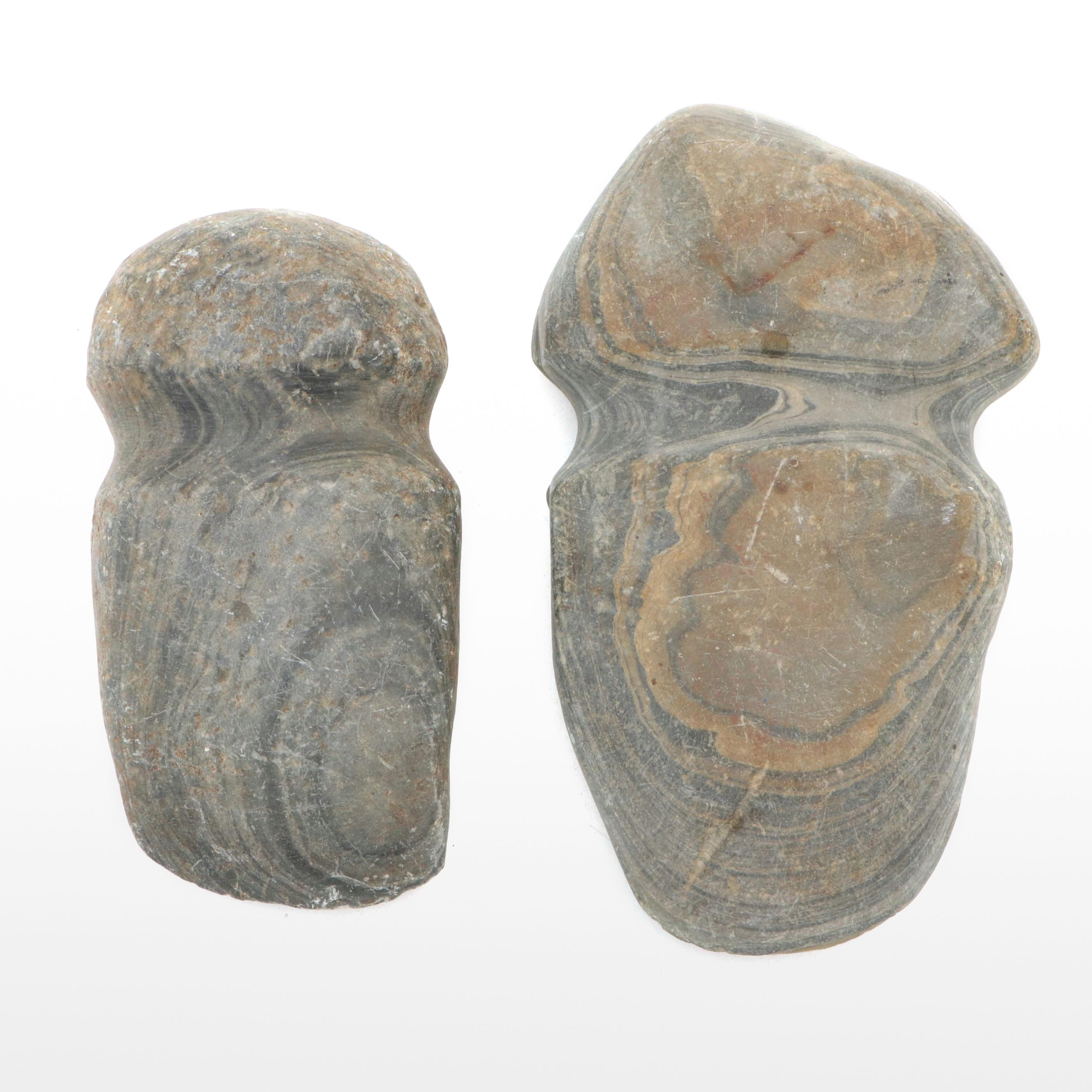 Native American Grooved Stone Axeheads