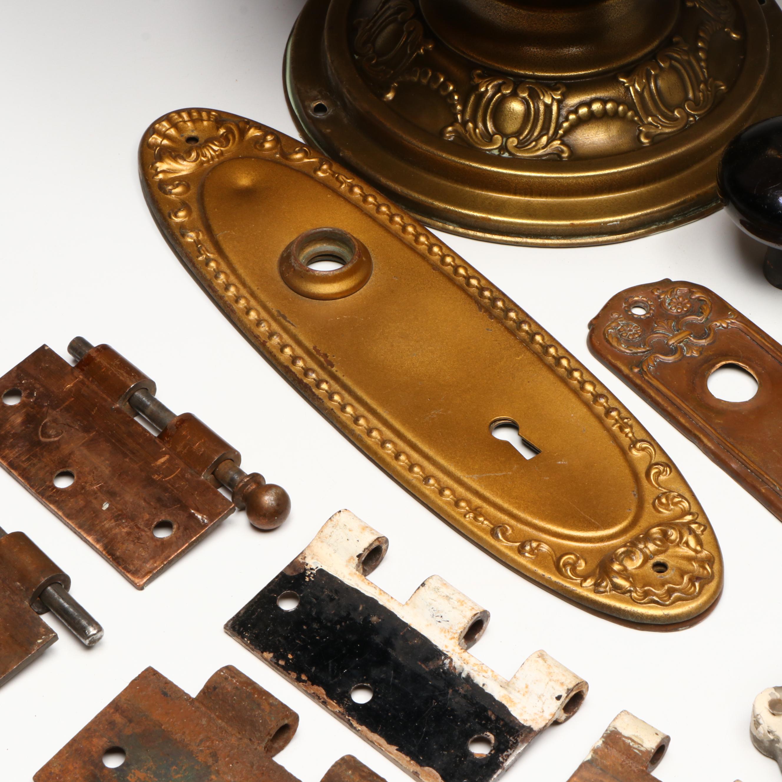 Doorknobs, Hinges and Decorative Hardware with Glass Ceiling Pendant Shades