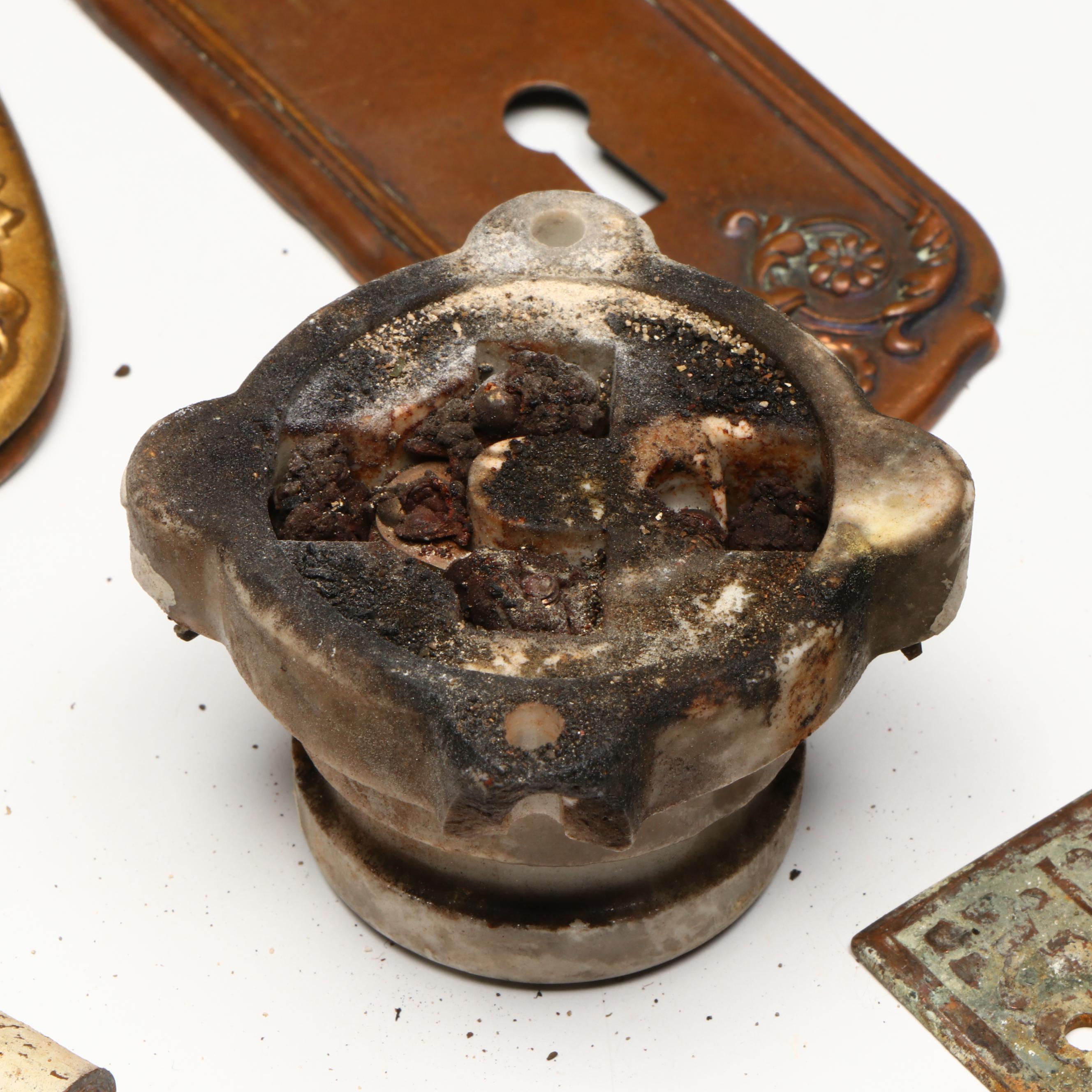 Doorknobs, Hinges and Decorative Hardware with Glass Ceiling Pendant Shades