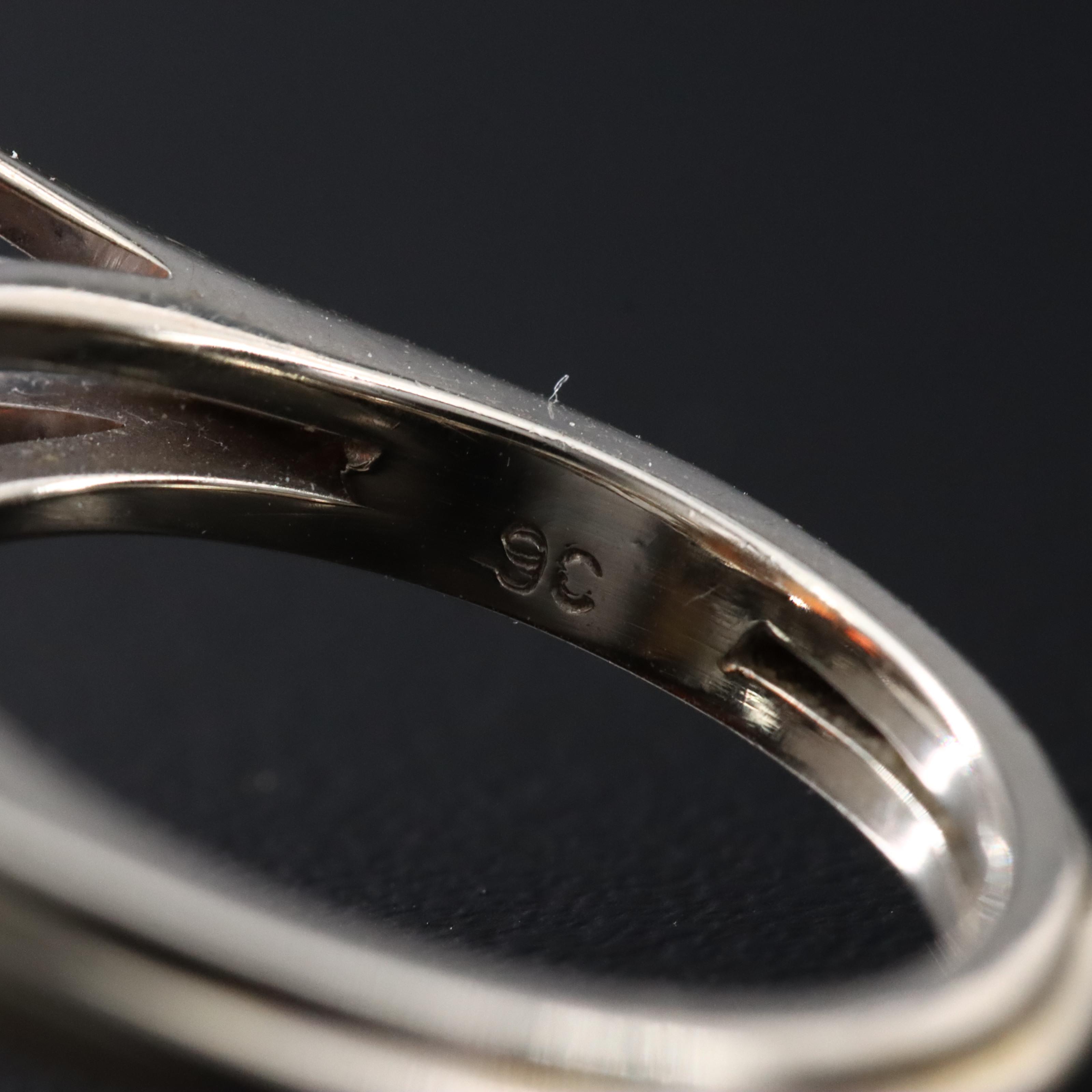 14K Opal and Diamond Floral Ring