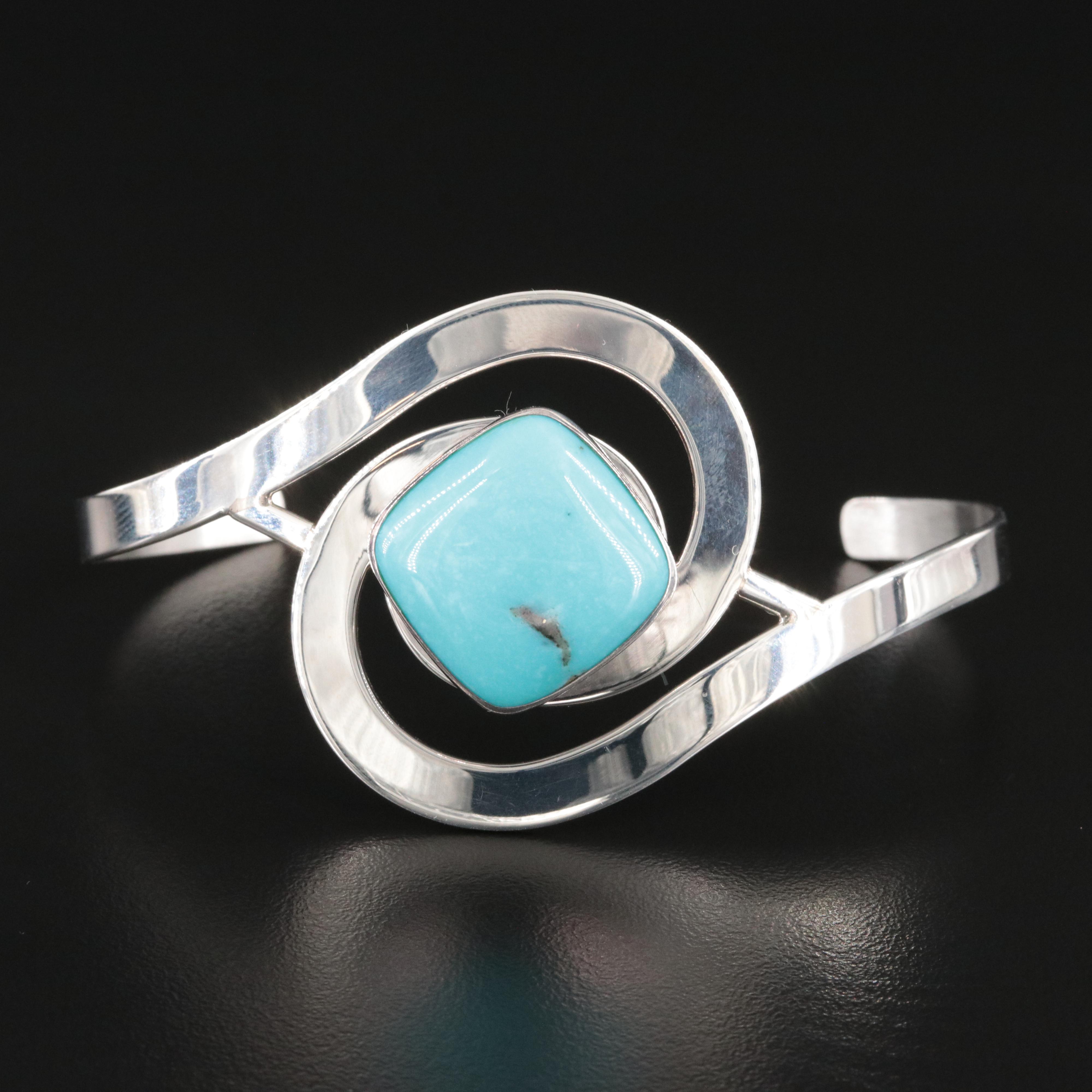 Desert Rose Trading Sterling Turquoise Cuff Bracelet