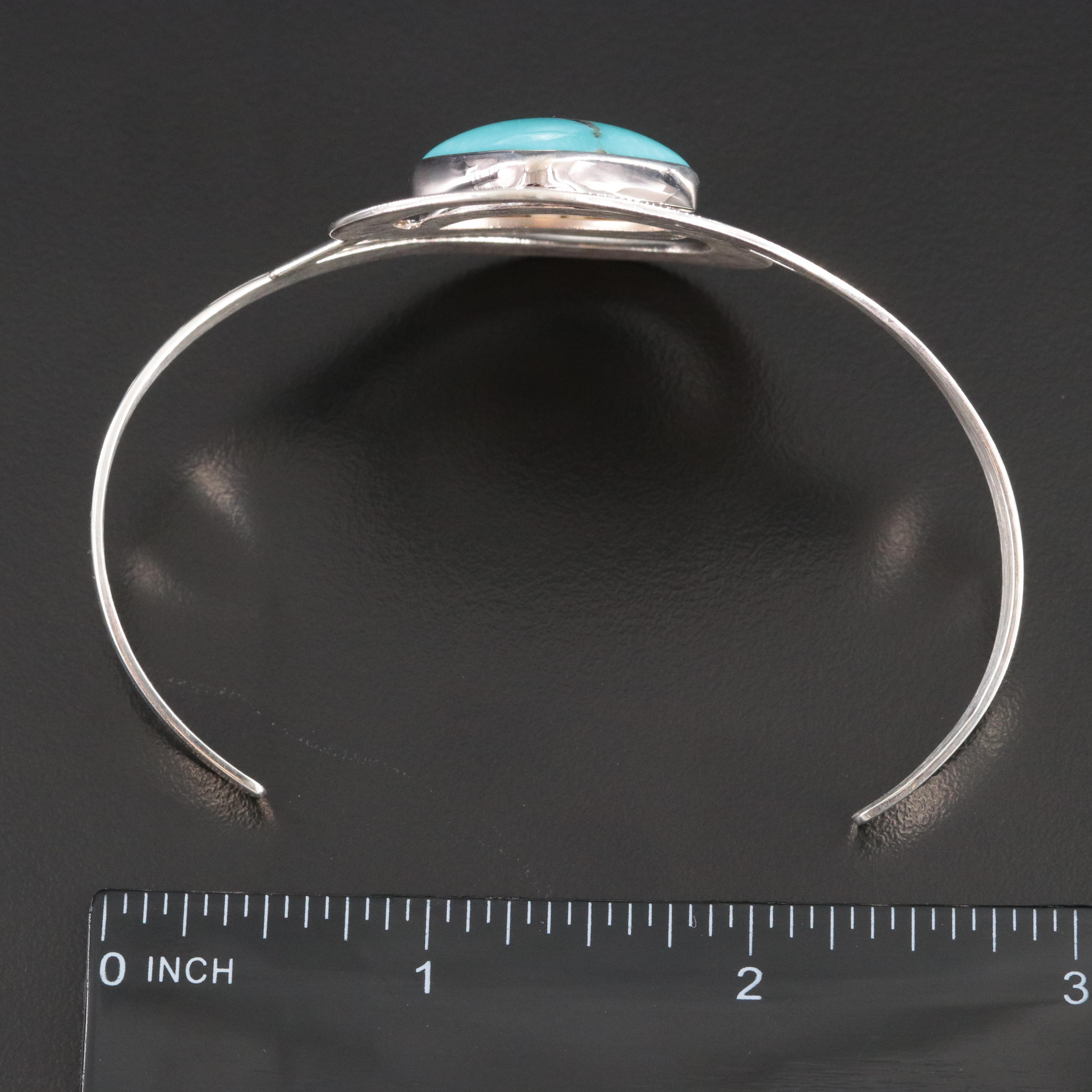 Desert Rose Trading Sterling Turquoise Cuff Bracelet