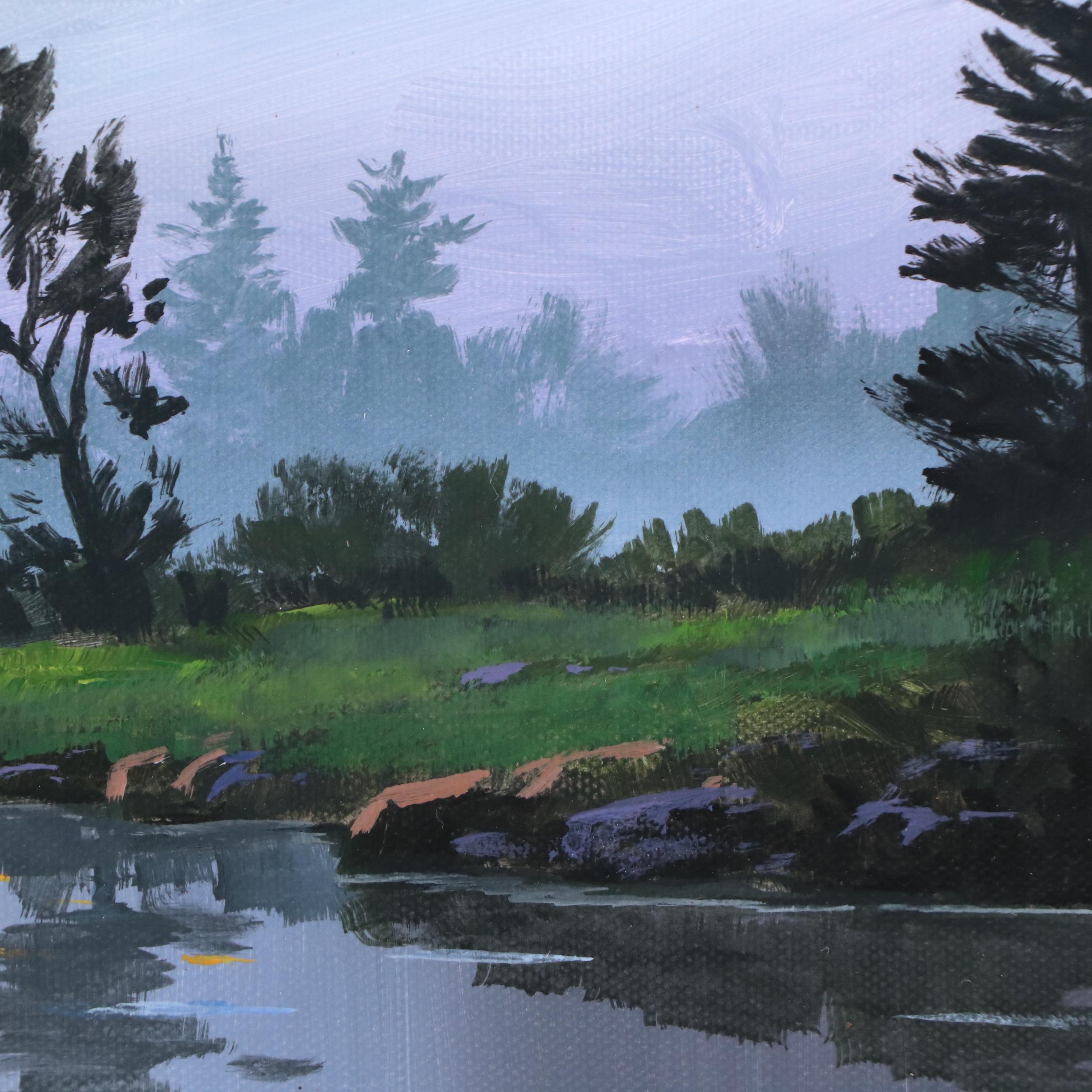 Doug "Bumo" Johnpeer Sunrise Landscape Oil Painting "Morning Has Broken," 2025