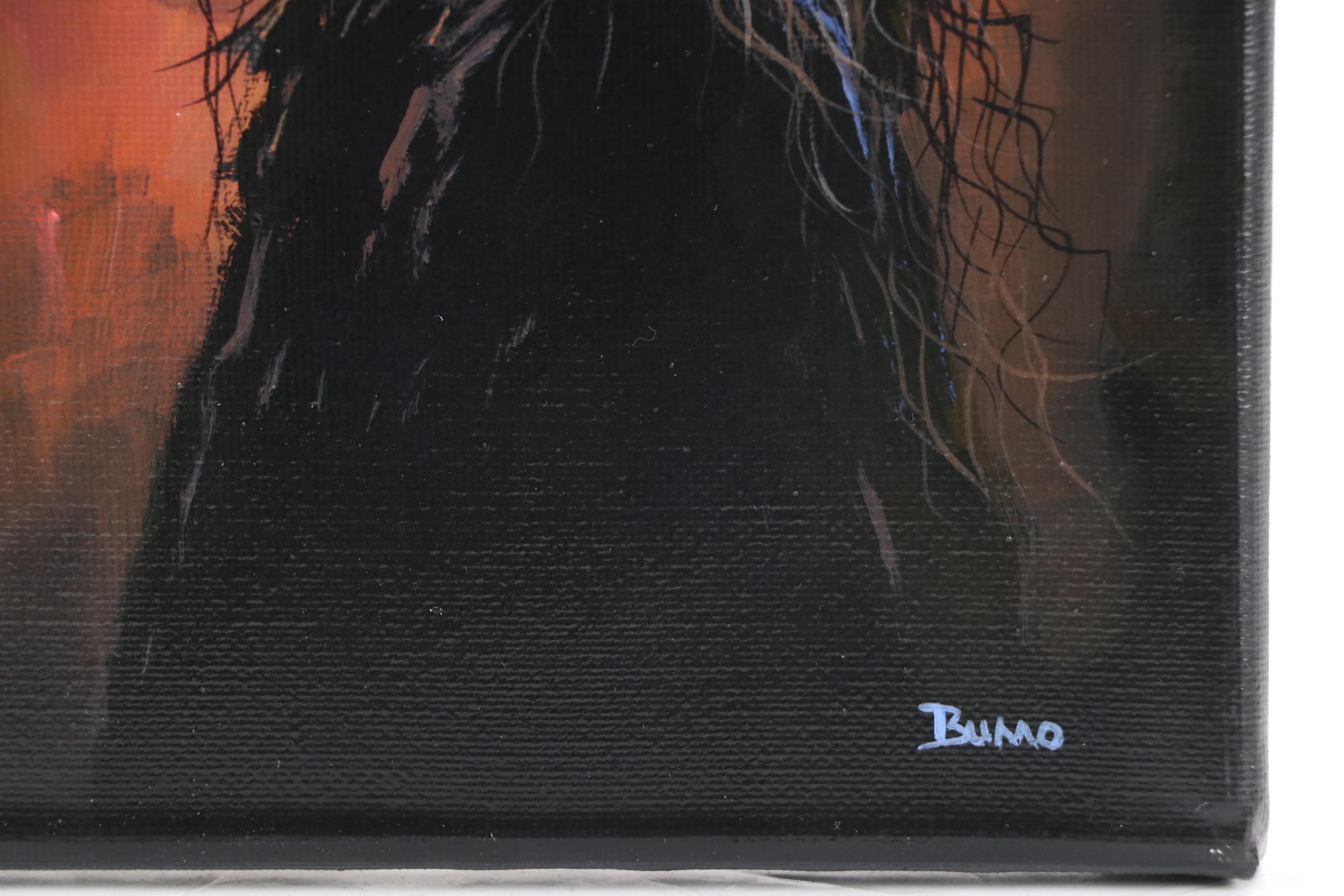 Doug "Bumo" Johnpeer Oil Painting of Witch, 2025