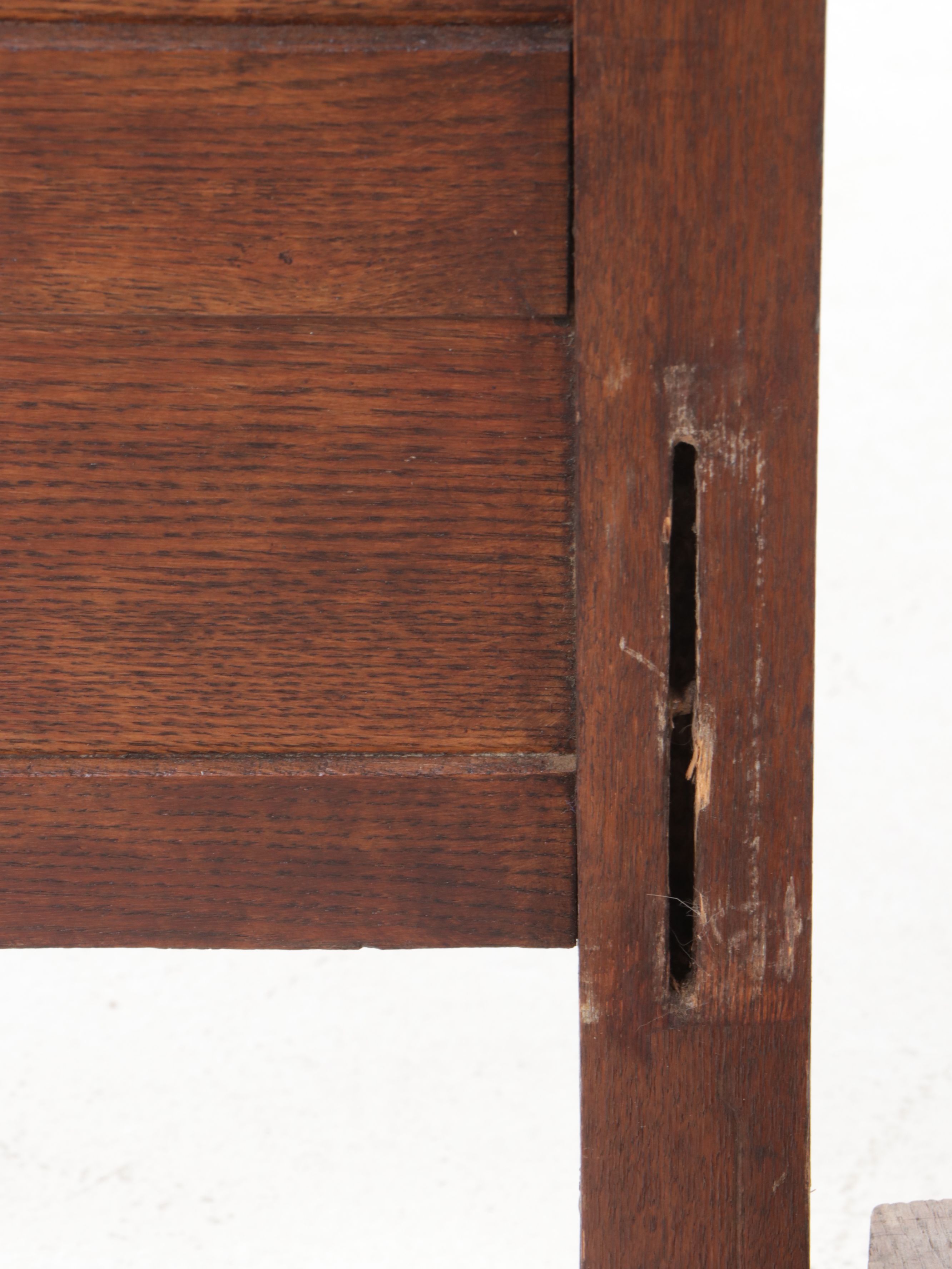 Victorian Carved Oak Full Size Bed Frame, Late 19th/Early 20th Century