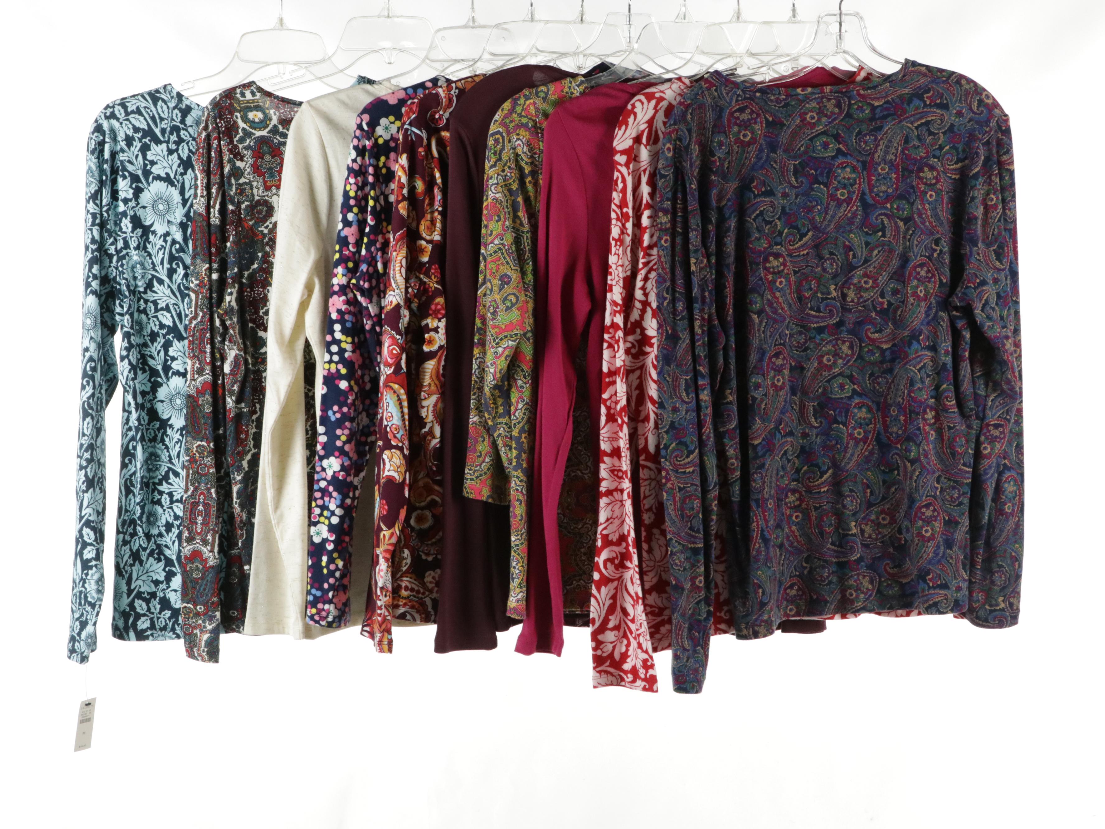 Talbots "The Talbots Tee" and Other Long-Sleeve Printed Tops