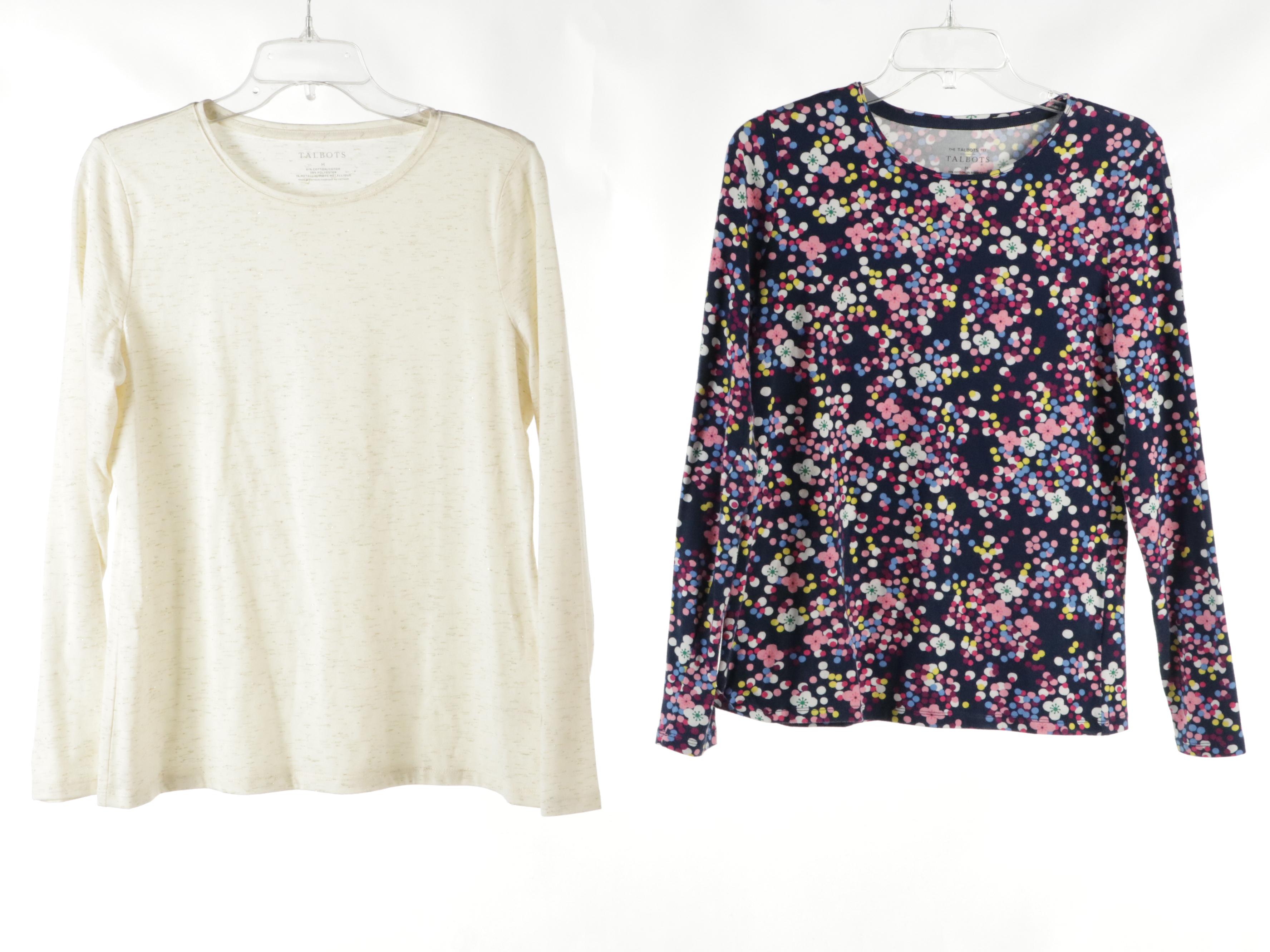 Talbots "The Talbots Tee" and Other Long-Sleeve Printed Tops