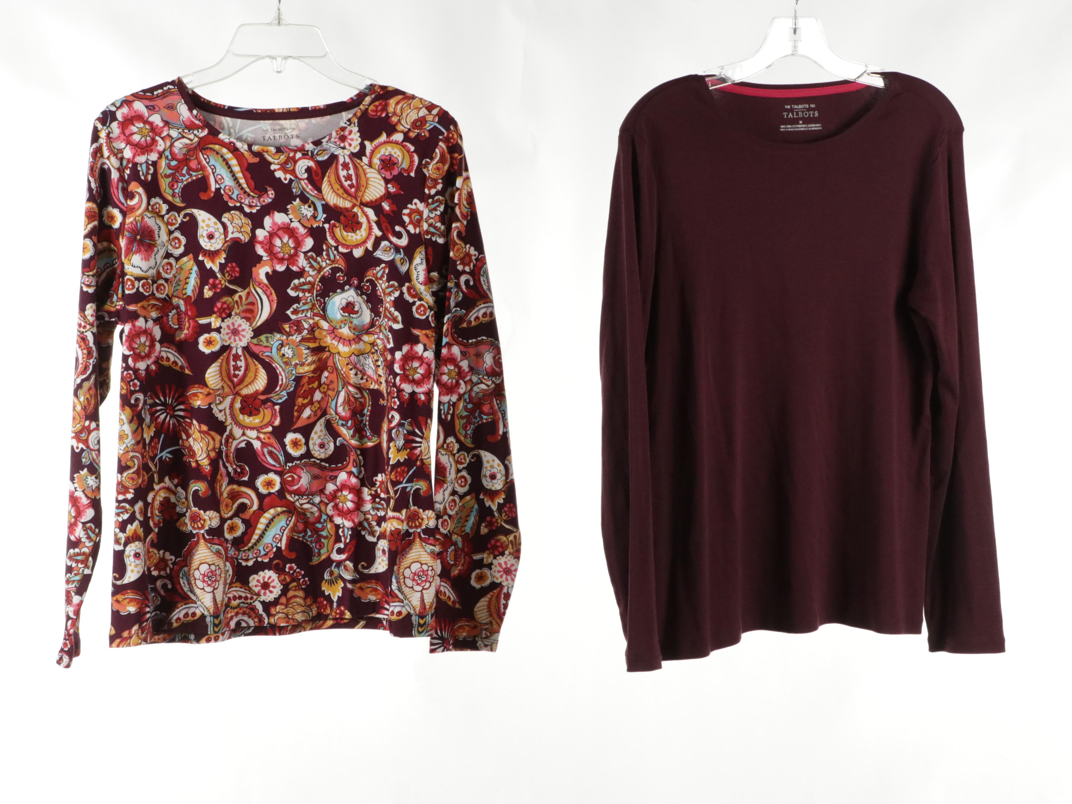 Talbots "The Talbots Tee" and Other Long-Sleeve Printed Tops
