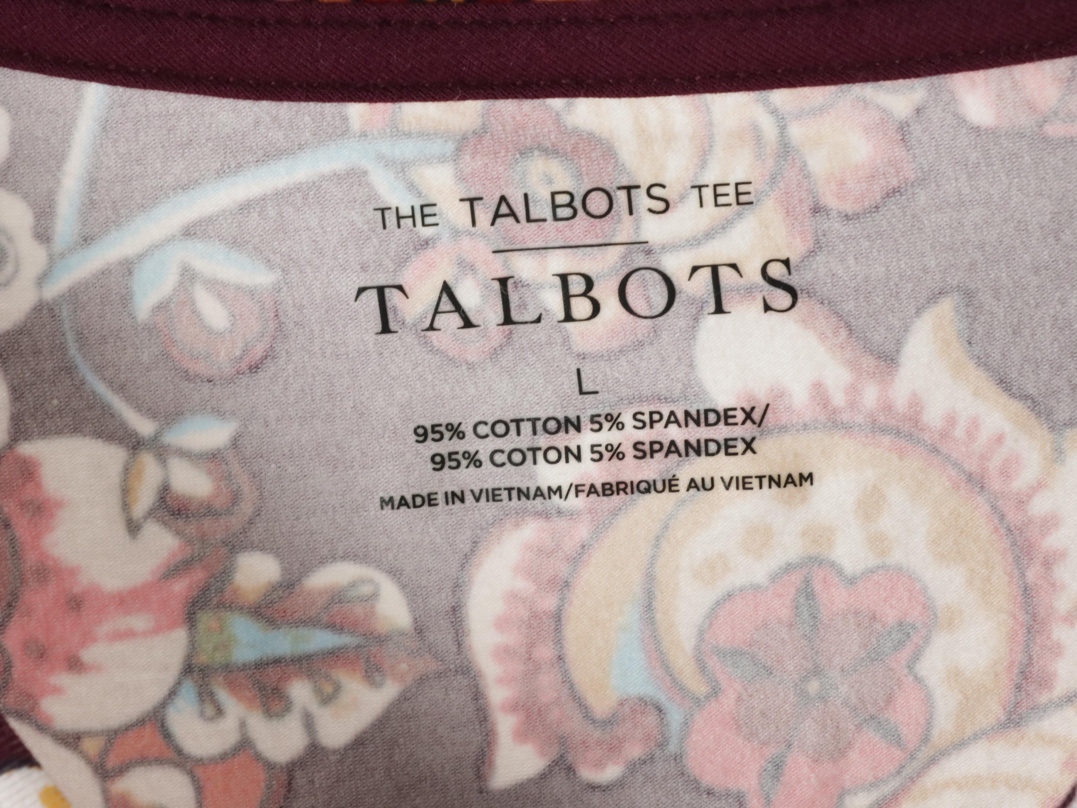 Talbots "The Talbots Tee" and Other Long-Sleeve Printed Tops