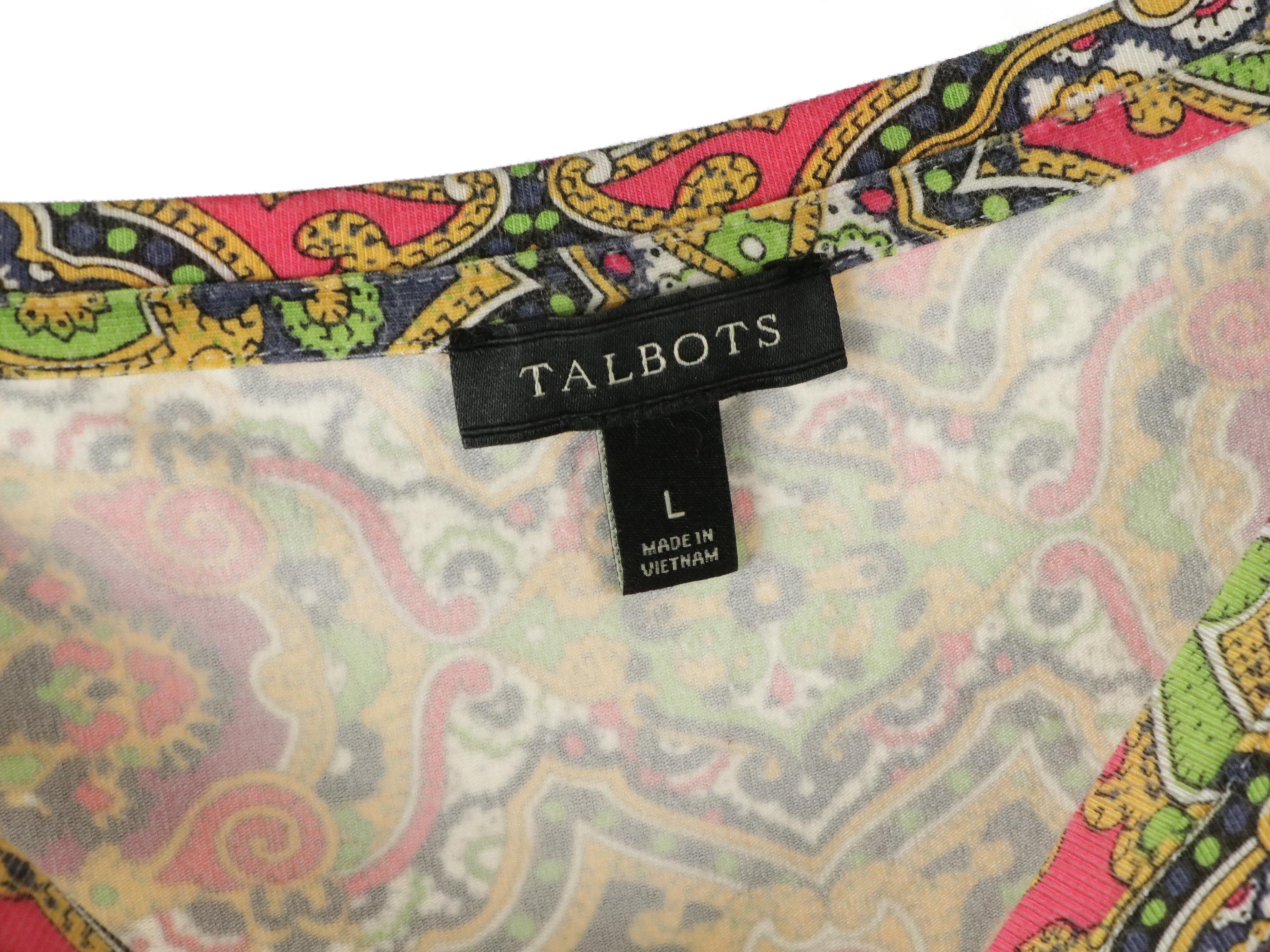 Talbots "The Talbots Tee" and Other Long-Sleeve Printed Tops