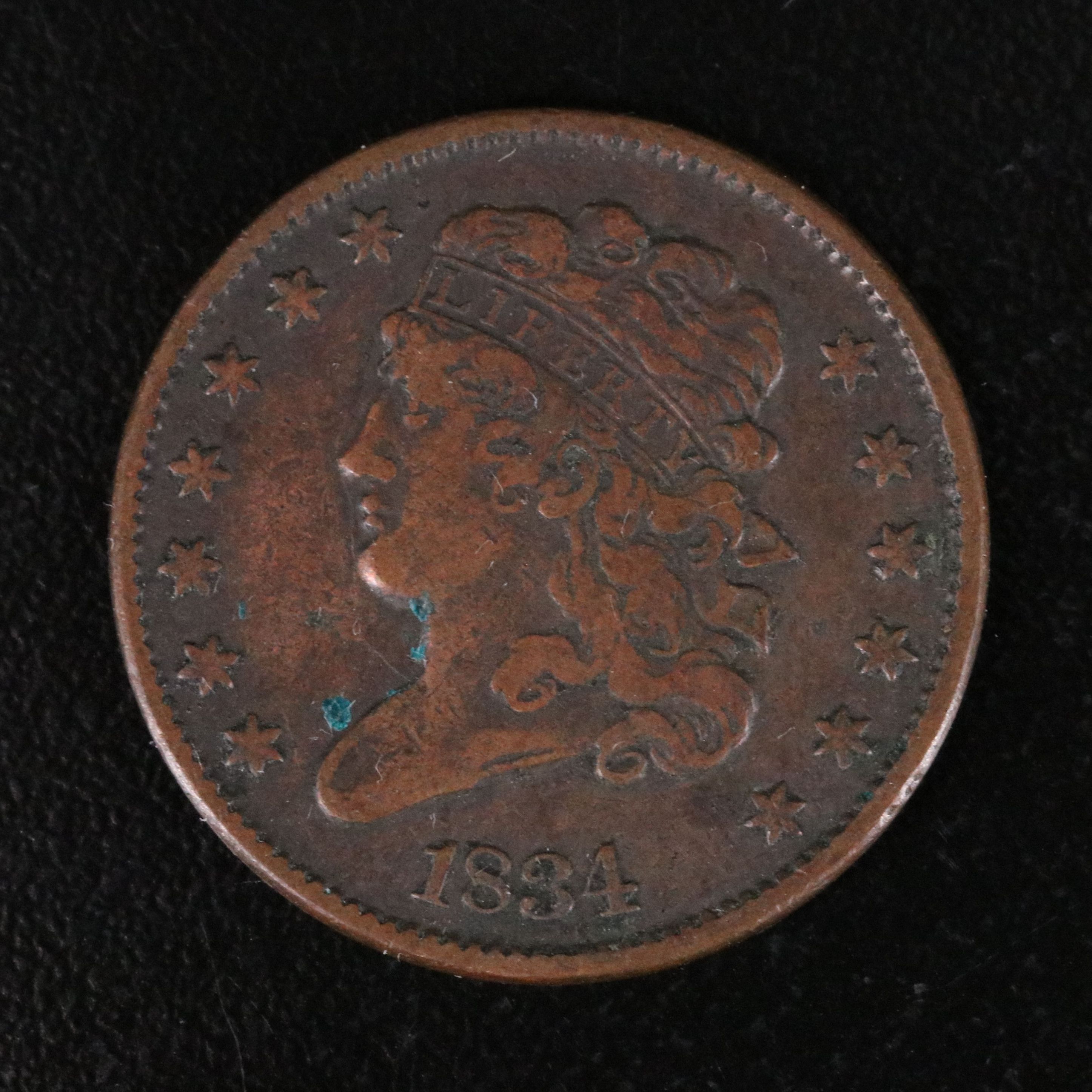1834 U.S. Classic Head Half Cent