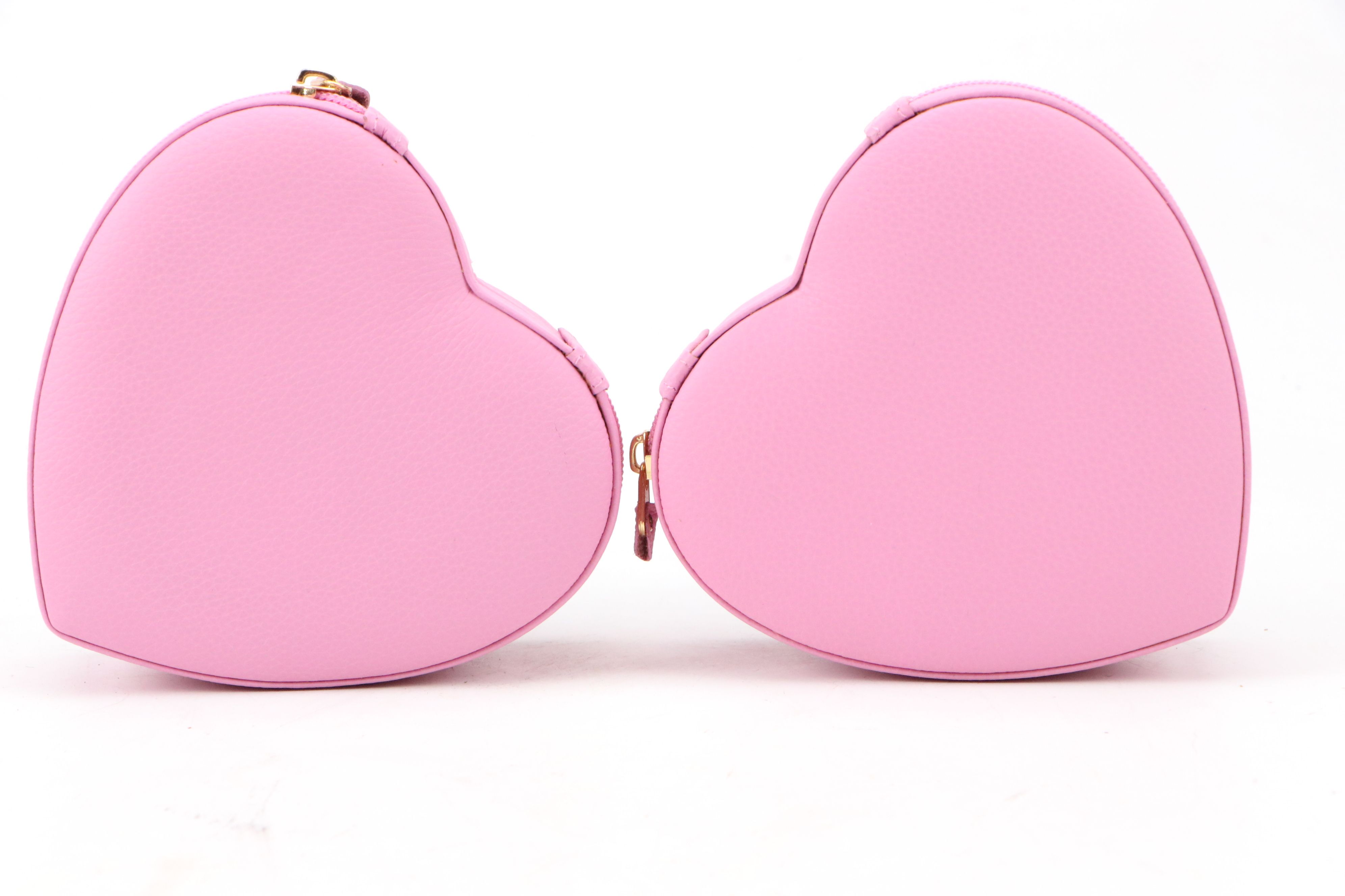 Rowallan Pink and Orange Leather Travel Jewelry Boxes